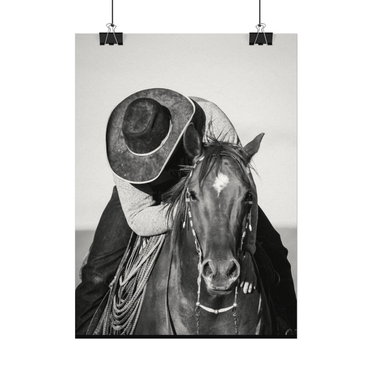 Where The Trail Ends – Western Textured Watercolor Matte Posters