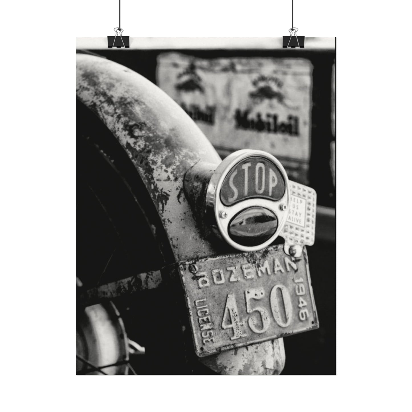 Motor Head Metal – Western Textured Watercolor Matte Posters