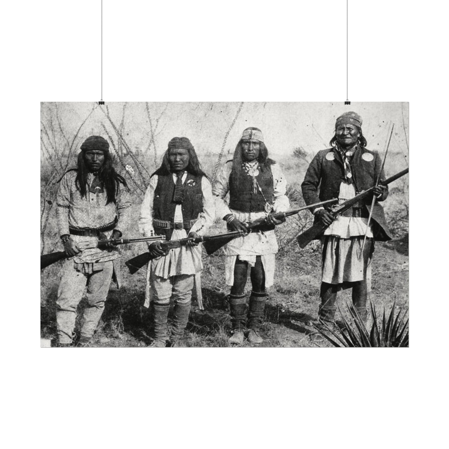 Unspoken Bonds Of Brotherhood– Western Textured Watercolor Matte Posters