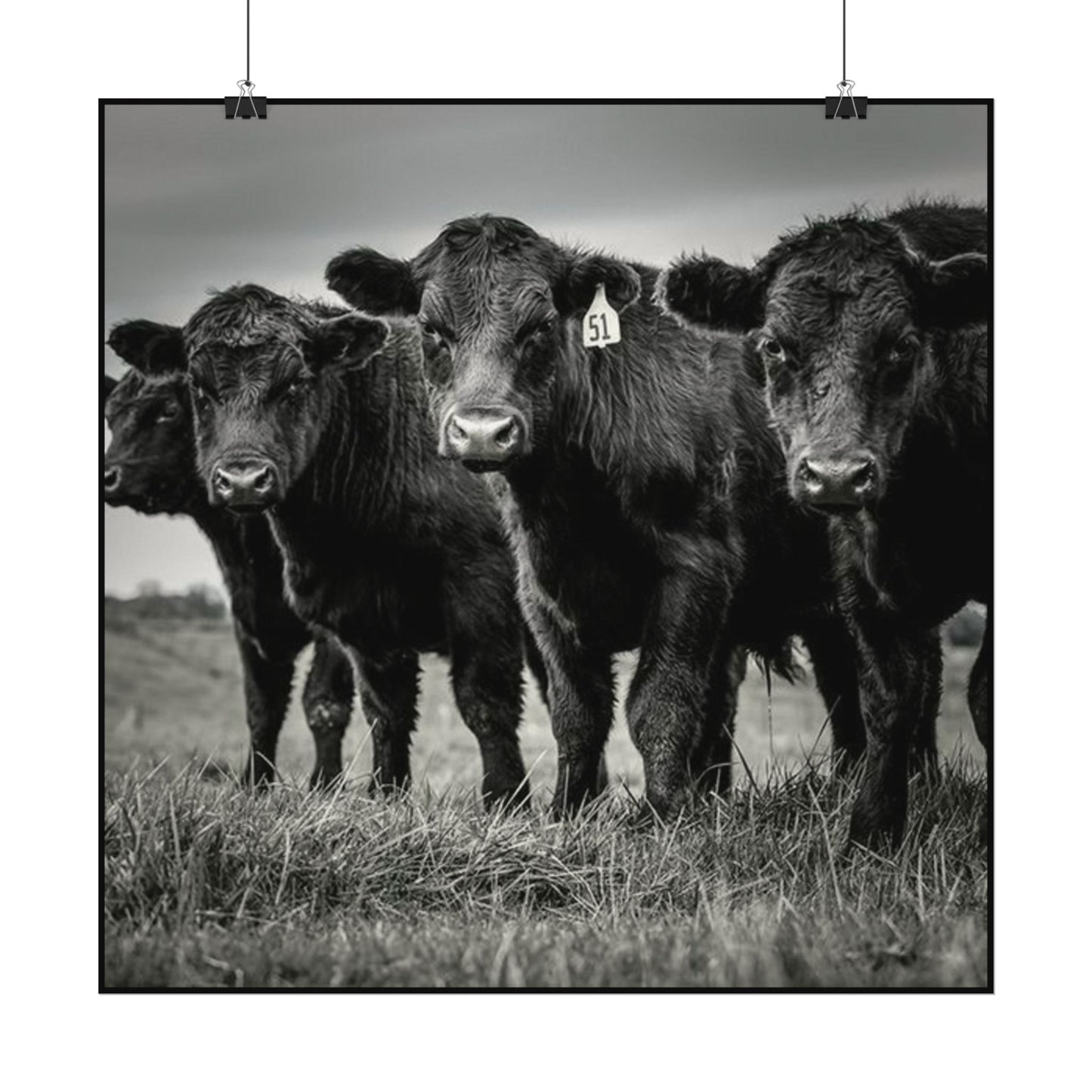 The Grazing Crew – Western Textured Watercolor Matte Posters