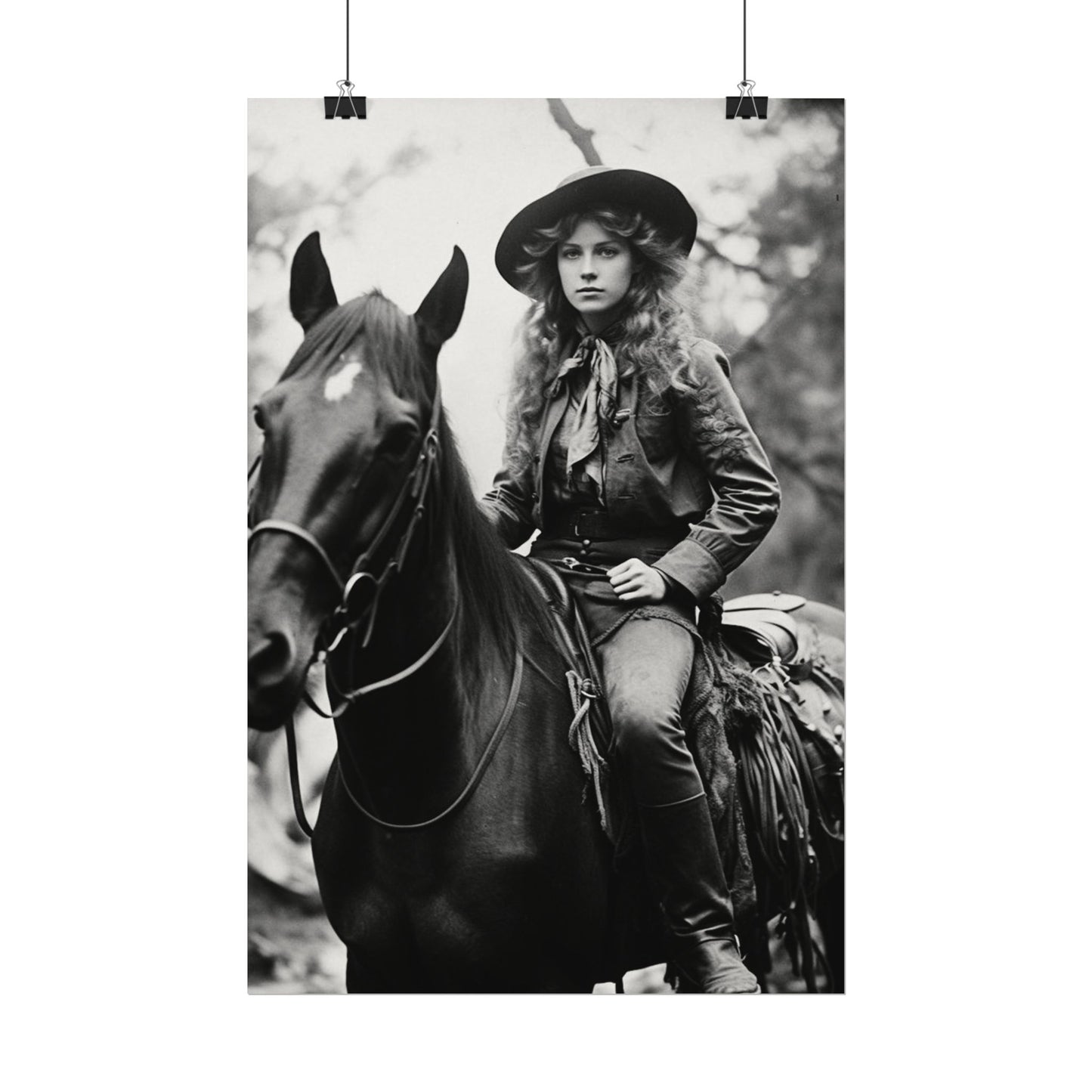 Legacy In Leather & Stone– Western Textured Watercolor Matte Posters