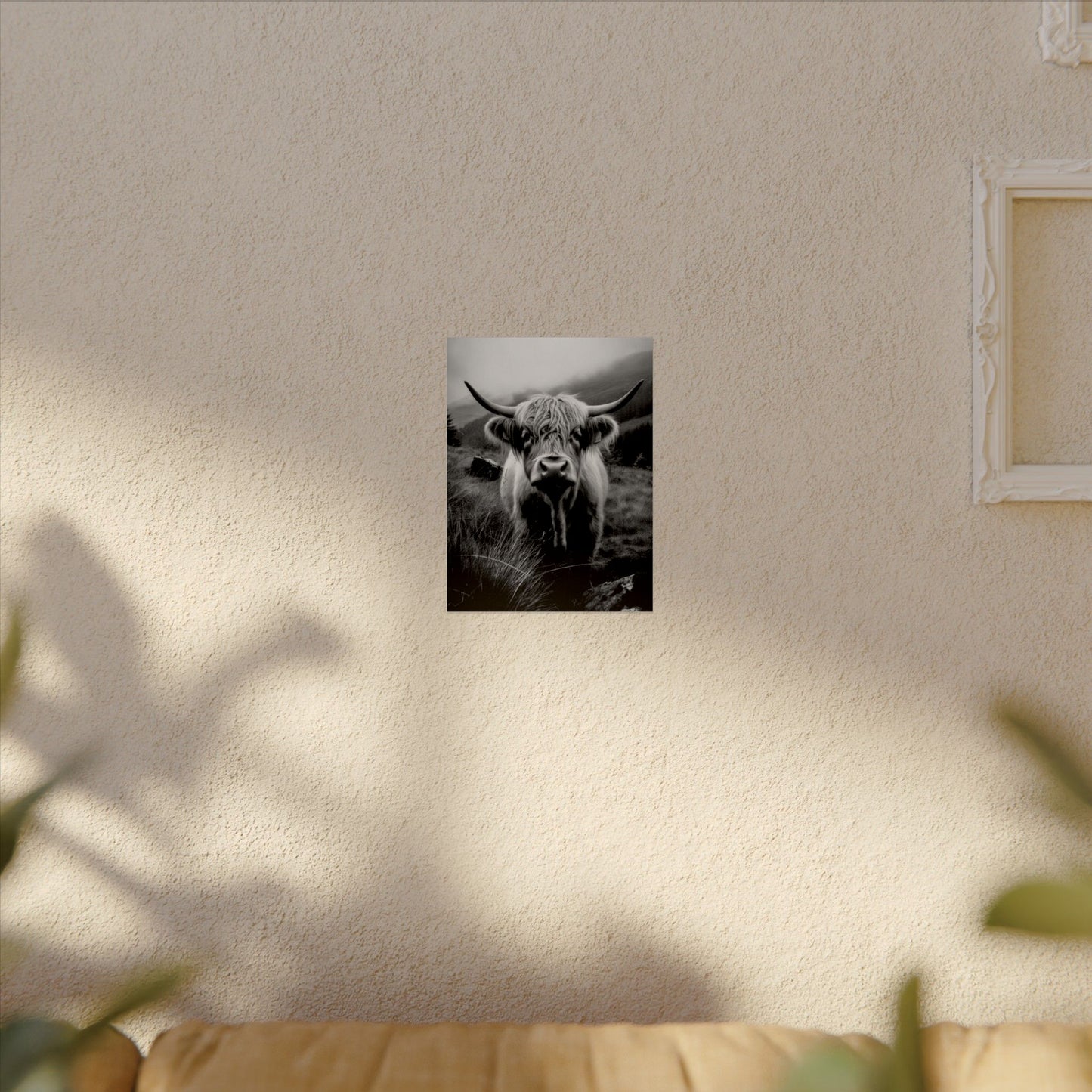 The Horned Guard – Western Textured Watercolor Matte Posters