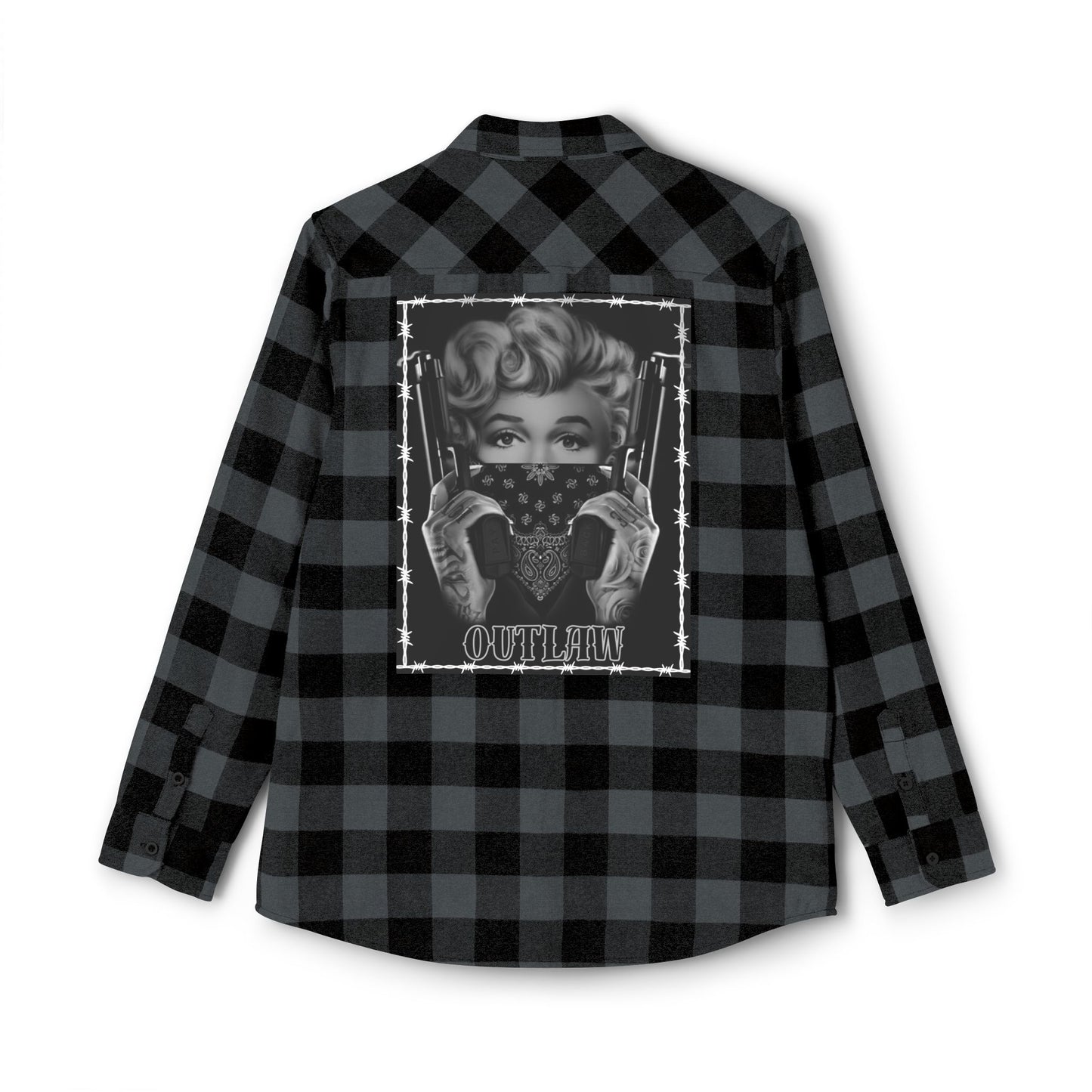 Rebellious Flannel Shirt - Trendy Unisex Shirt for Outdoor Enthusiasts, Perfect for Fall, Casual Wear, Gifts for Him/Her, Statement Fashion