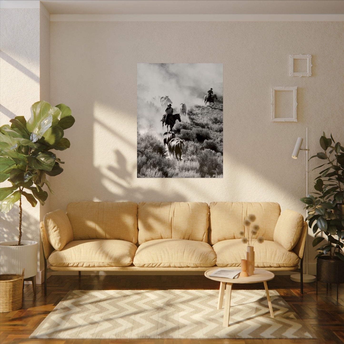 The Dusty Range – Western Textured Watercolor Matte Posters