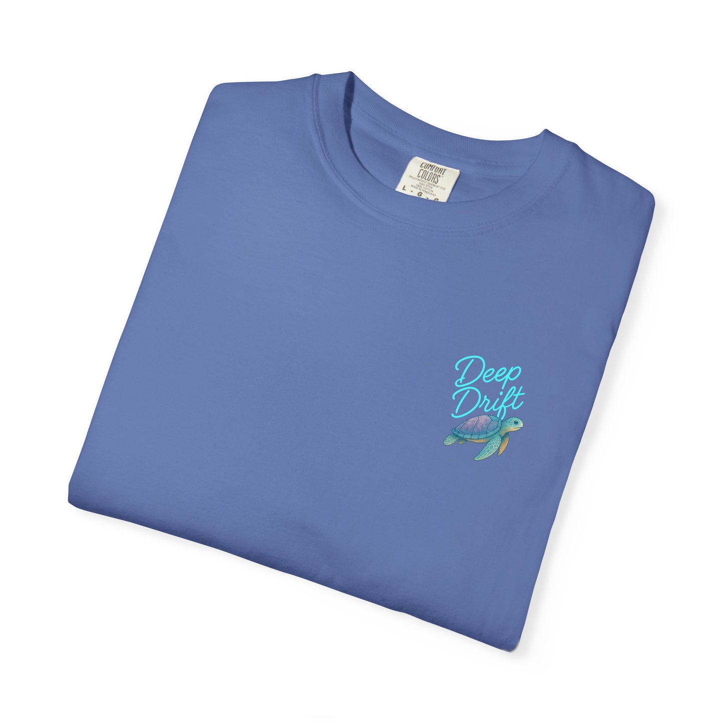 Turtle Deep Drift T-shirt, Hooked Horizon Co, Angler Gifts