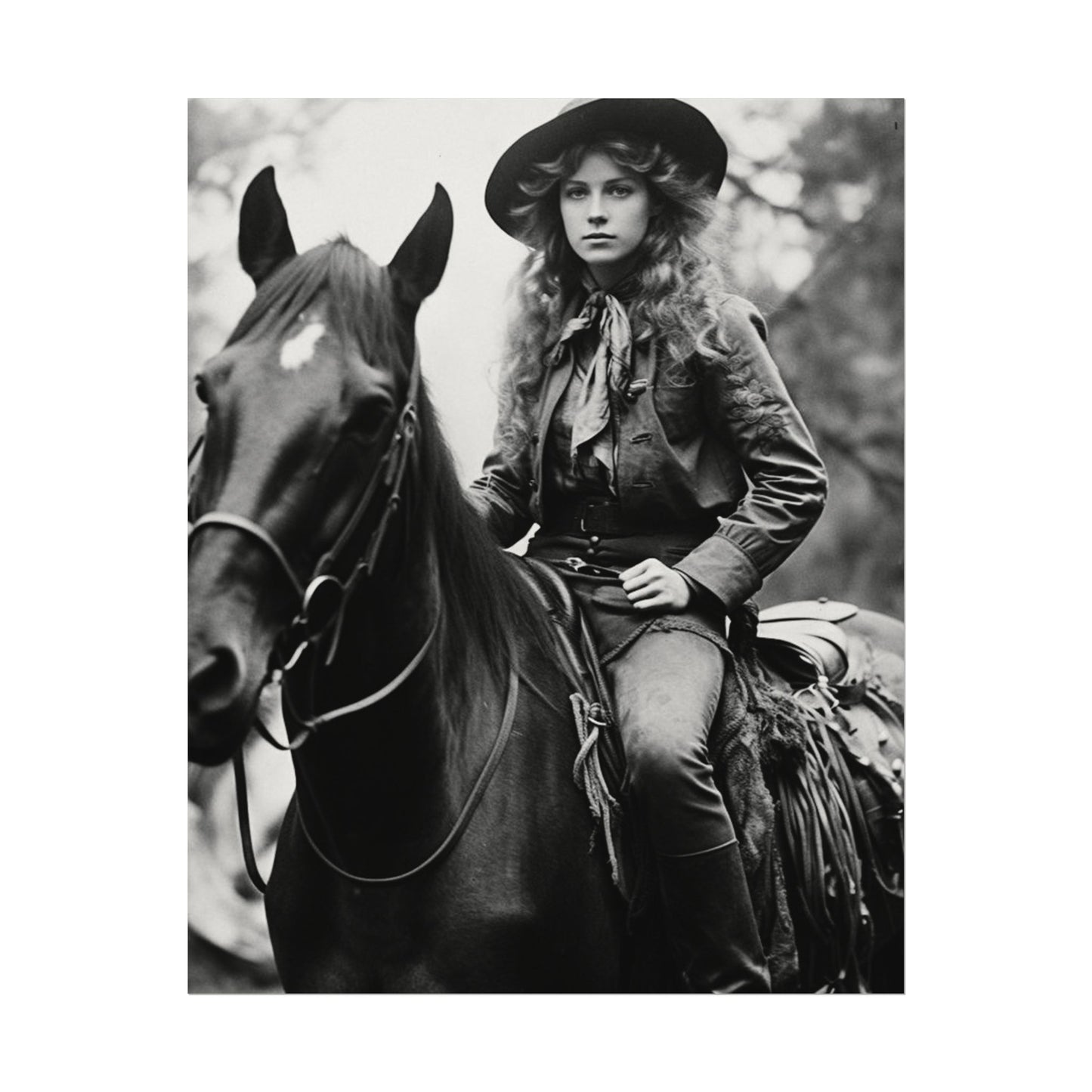 Legacy In Leather & Stone– Western Textured Watercolor Matte Posters