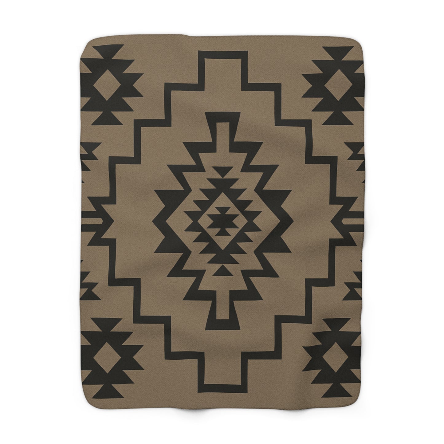 Josephine Sherpa Fleece Blanket - Modern Tribal Design, Perfect for Home Decor, Gift for Him/Her, Winter Warmth, Beach Blanket
