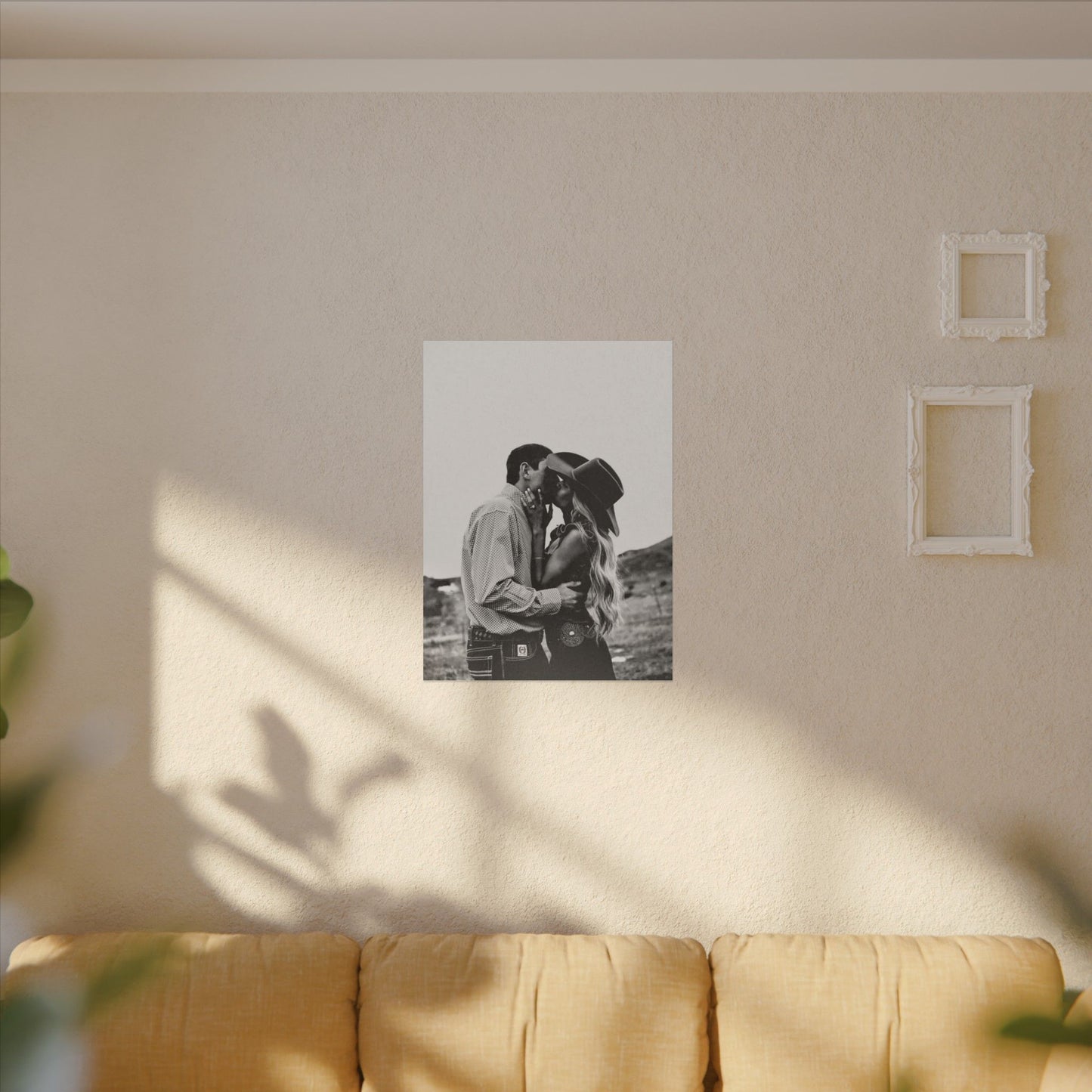 True Loves Kiss – Western Textured Watercolor Matte Posters