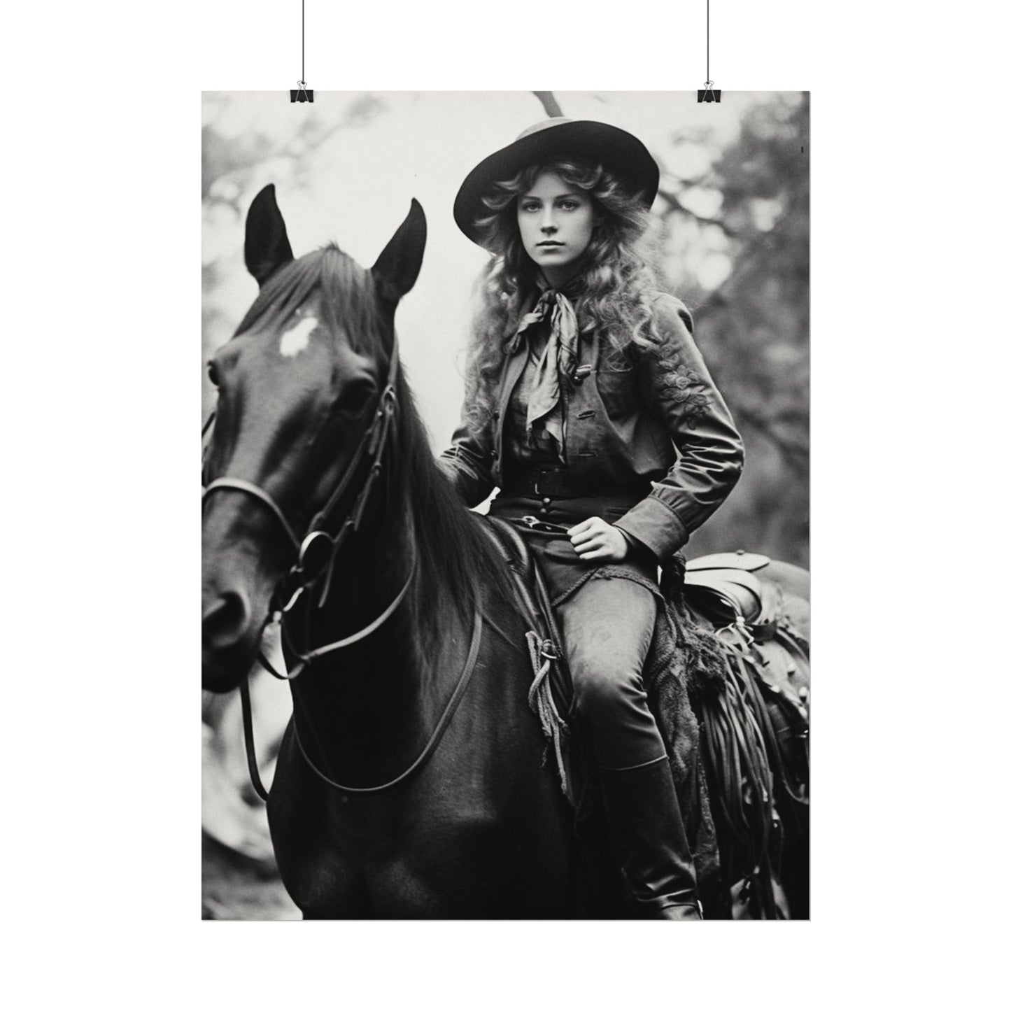 Legacy In Leather & Stone– Western Textured Watercolor Matte Posters