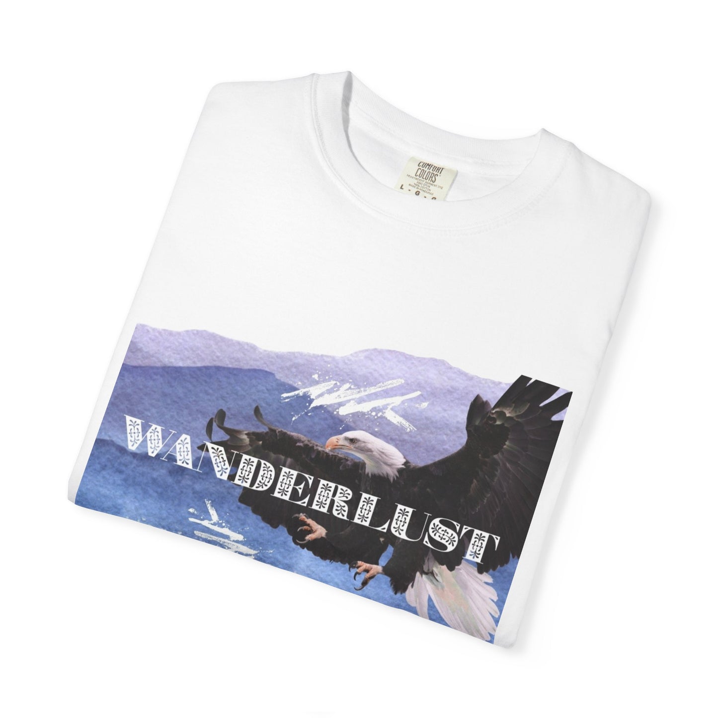 Soaring High Wildlife Adventure Tee Unisex Garment-Dyed T-shirt, Boho Nature Tee, Camping Shirt, Adventure Apparel, Gift for Wilderness Lovers, Angler Lover Giftd