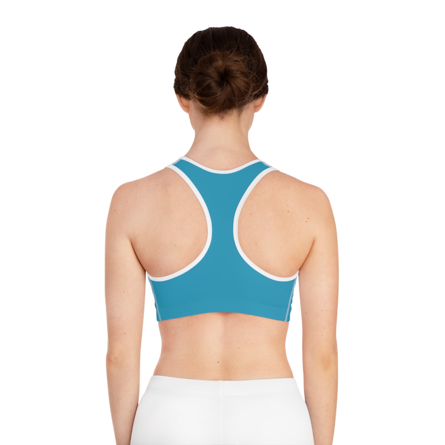 Arrow Ridge Ocean Blue Stylish Sports Bra for Active Women, Workout Top, Gym Essential, Fitness Apparel, Athleisure Wear, Yoga Gear