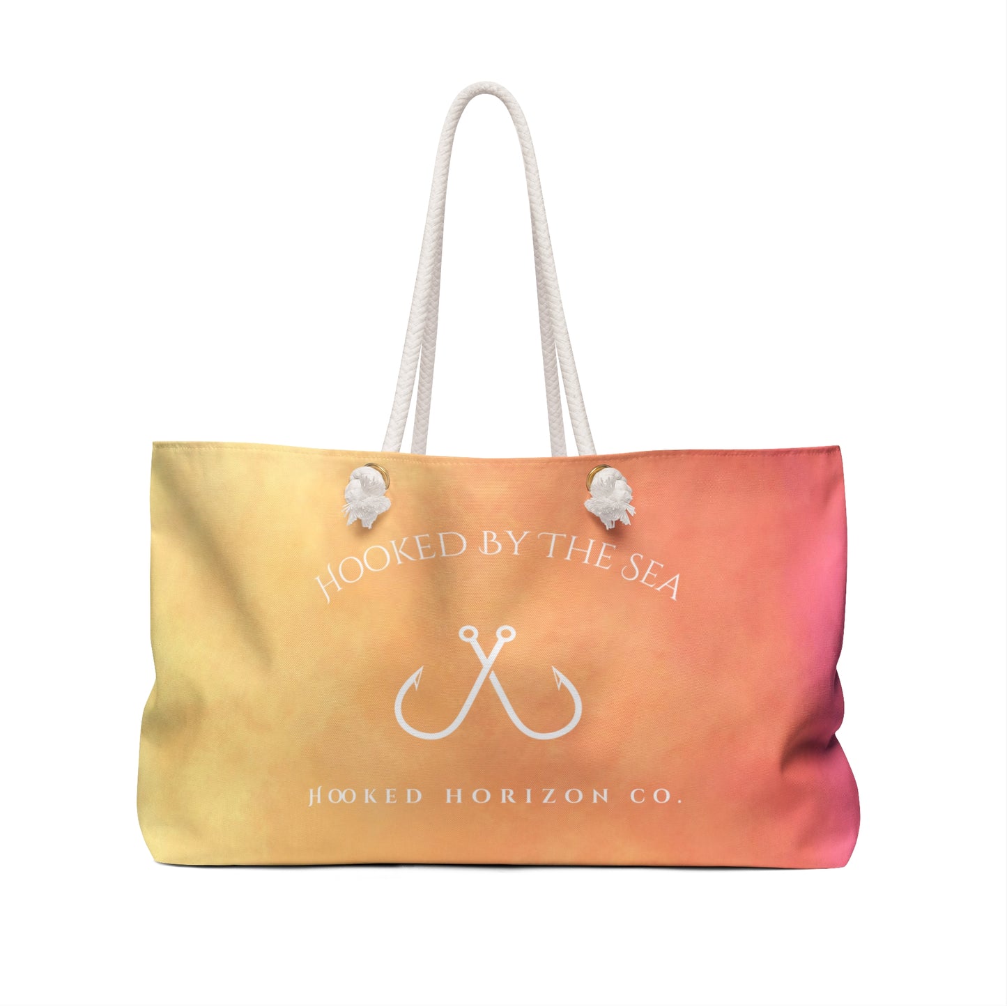 Pink Ombre Vibrant Beach Weekender Bag, Summer Travel Tote, Perfect for Weekend Getaways, Beach Days, Vacation Essentials