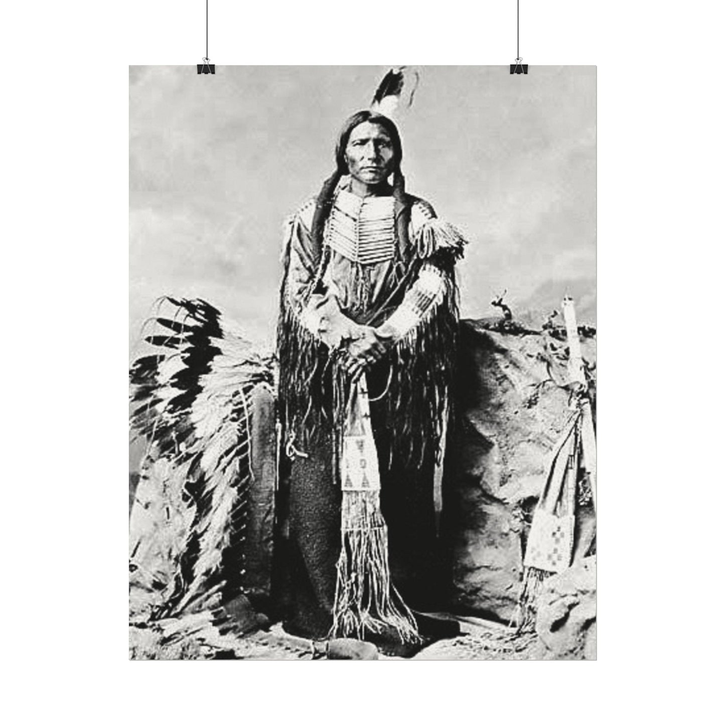 Enduring Spirit– Western Textured Watercolor Matte Posters