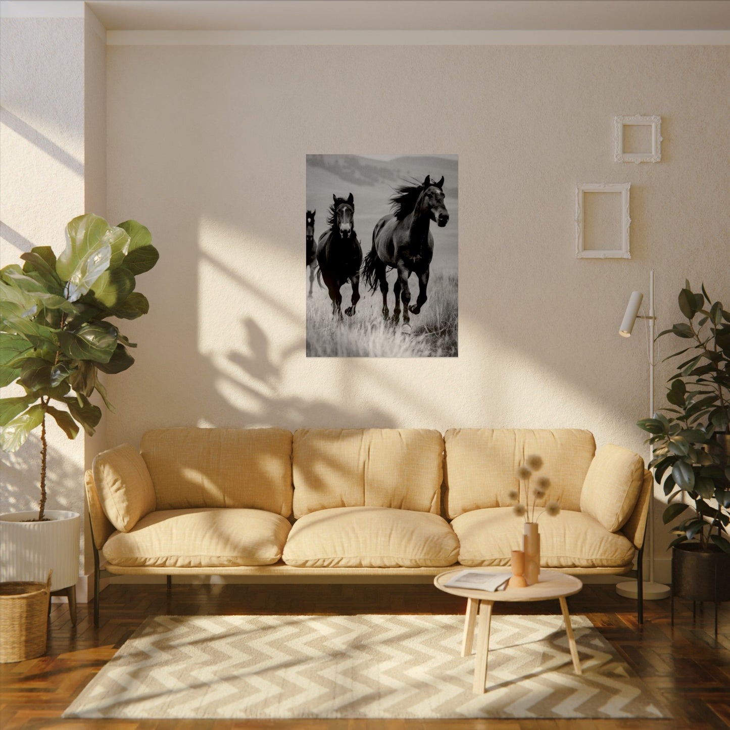 Running With Focus – Western Textured Watercolor Matte Posters