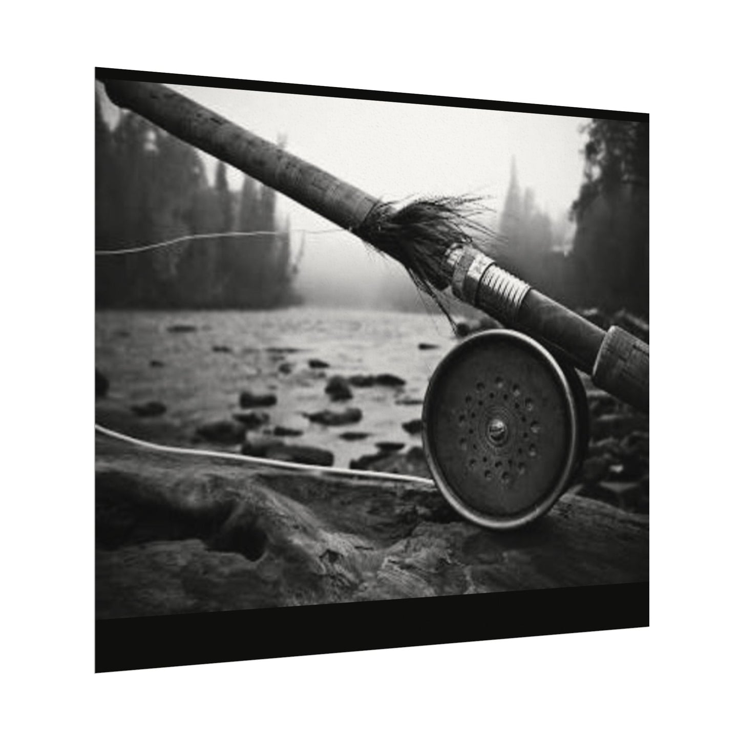 A River Runs Through It– Western Textured Watercolor Matte Posters