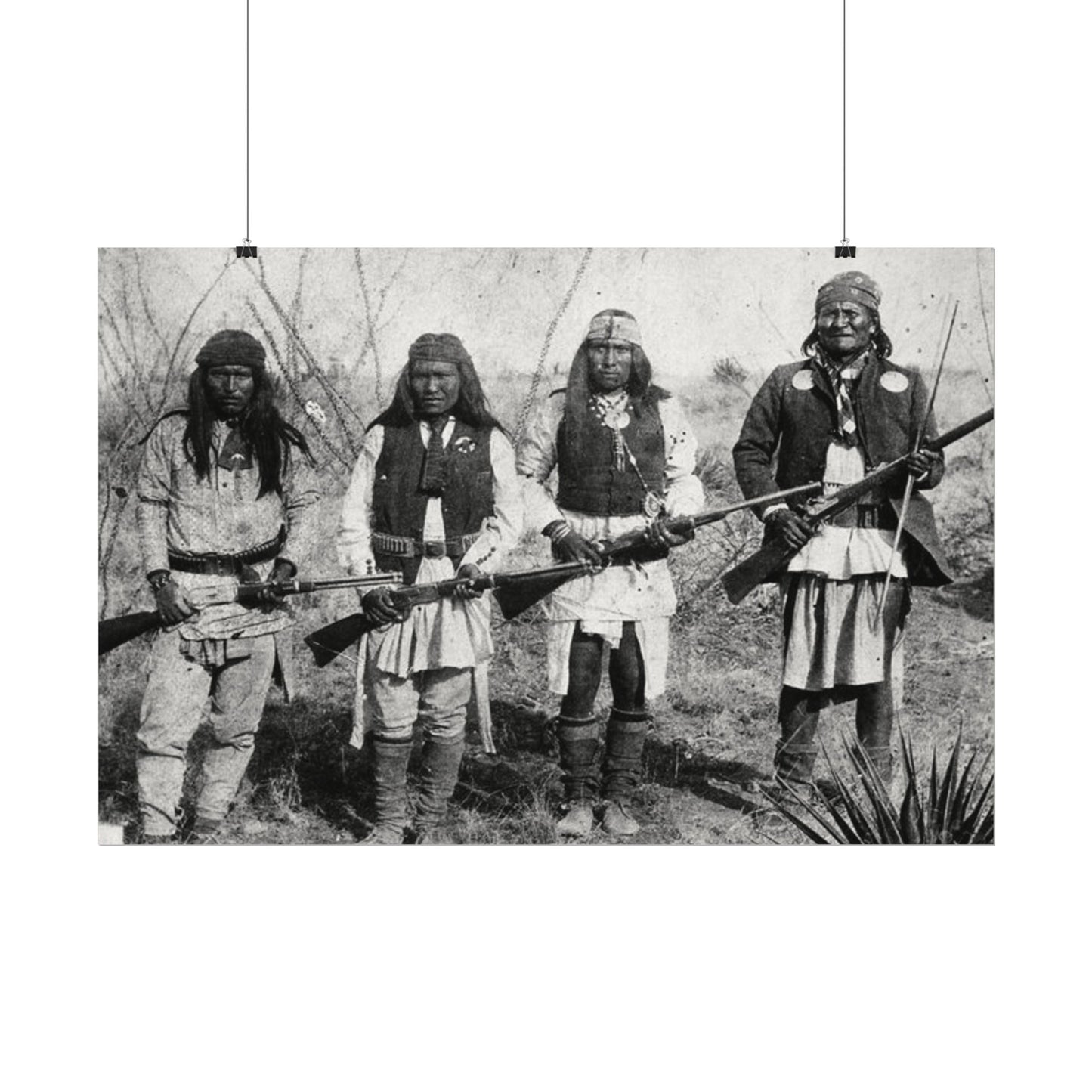 Unspoken Bonds Of Brotherhood– Western Textured Watercolor Matte Posters