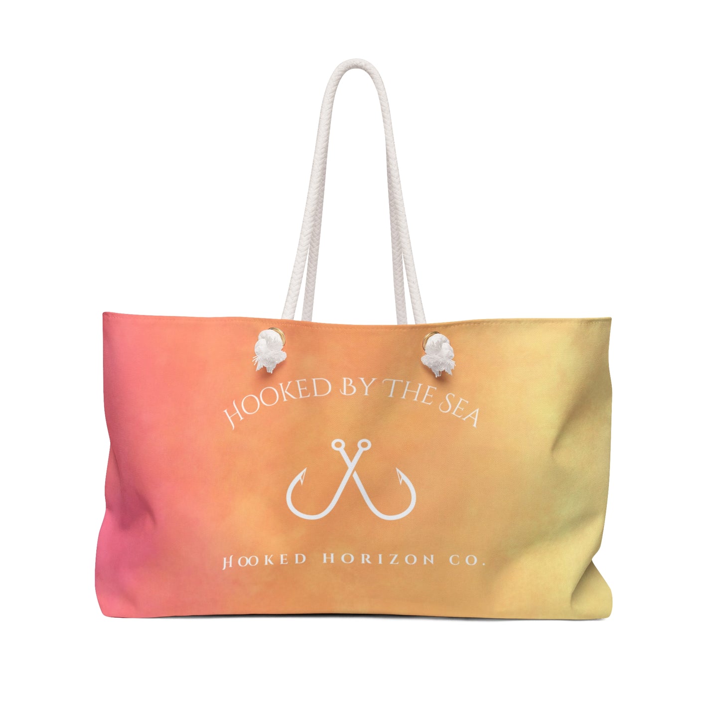 Pink Ombre Vibrant Beach Weekender Bag, Summer Travel Tote, Perfect for Weekend Getaways, Beach Days, Vacation Essentials