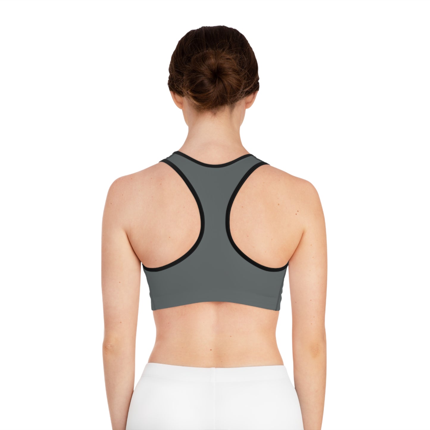 Arrow Ridge Gray Stylish Sports Bra for Active Women, Workout Top, Gym Essential, Fitness Apparel, Athleisure Wear, Yoga Gear