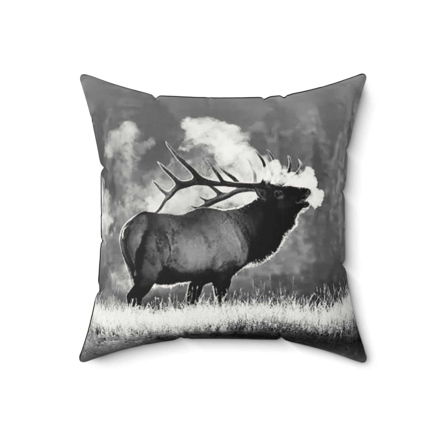 2 In 1 Elk & Morning Mist Faux Suede Pillow, Cozy Home Decor, Motivational Cushion, Bohemian Bedroom Accessory, Unique Gift Idea, Stay Wild