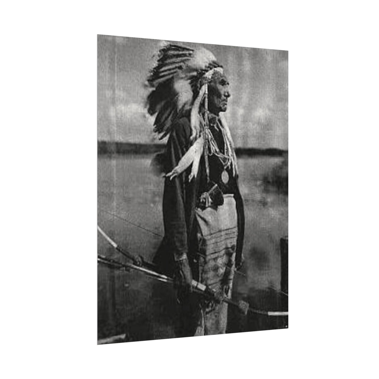Indigenous Wetlands – Western Textured Watercolor Matte Posters