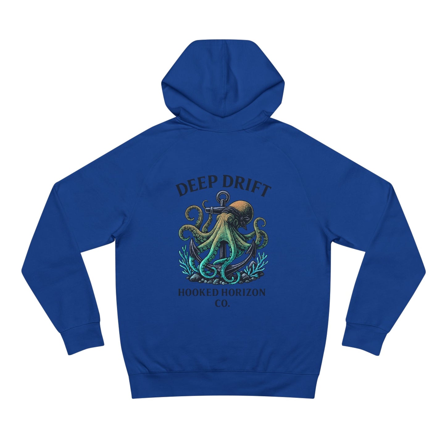 Deep Drift Octopus Unisex Hoodie, Cozy Sweatshirt, Ocean-Themed Apparel, Gift for Sea Lovers, Adventure Wear, Casual Fashion