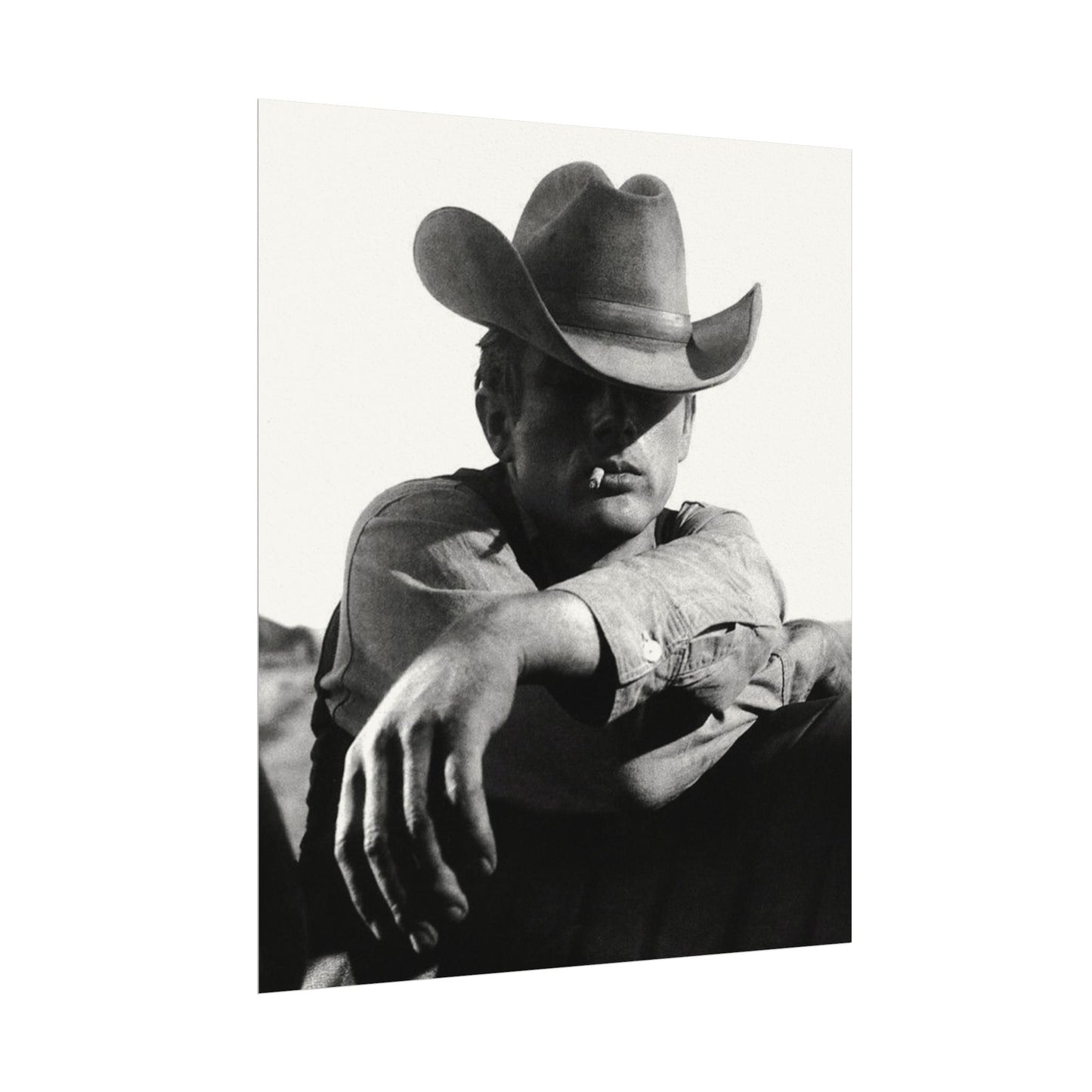 Sage & Smoke – Western Textured Watercolor Matte Posters