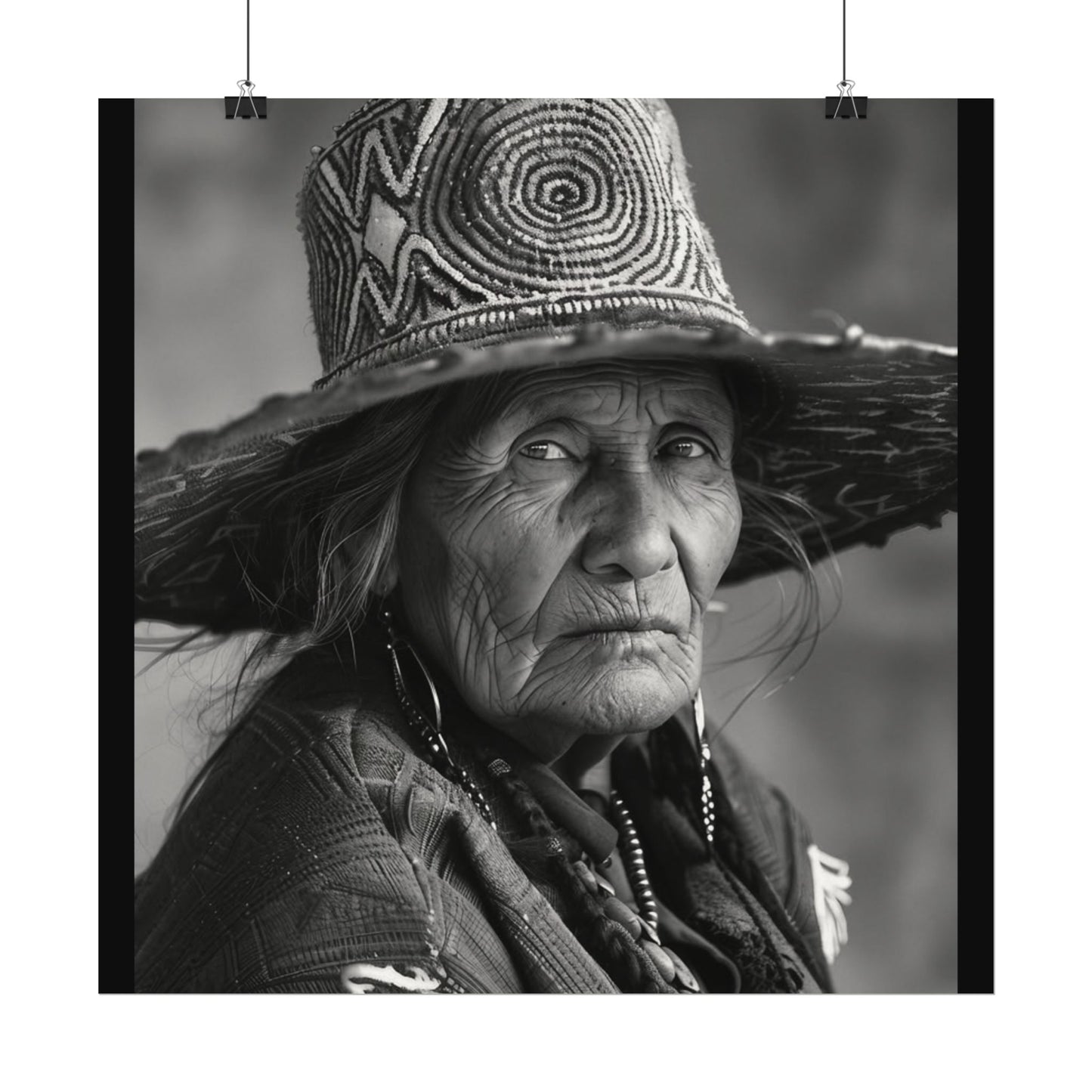 Eyes Of The Ancestors – Western Textured Watercolor Matte Posters