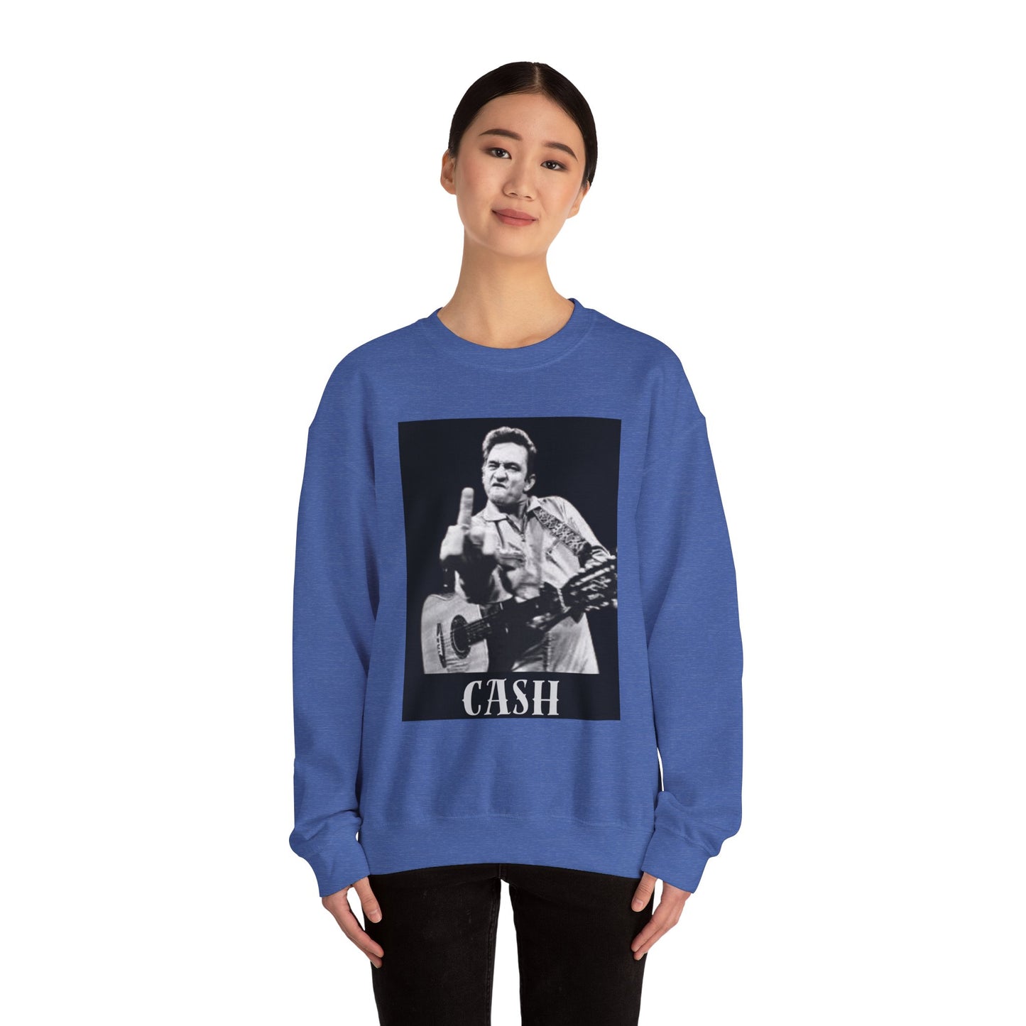 Vintage Cash Crewneck Sweatshirt | Retro Music Apparel, Rock Lover Gift, Unisex Cozy Top, Perfect for Concerts