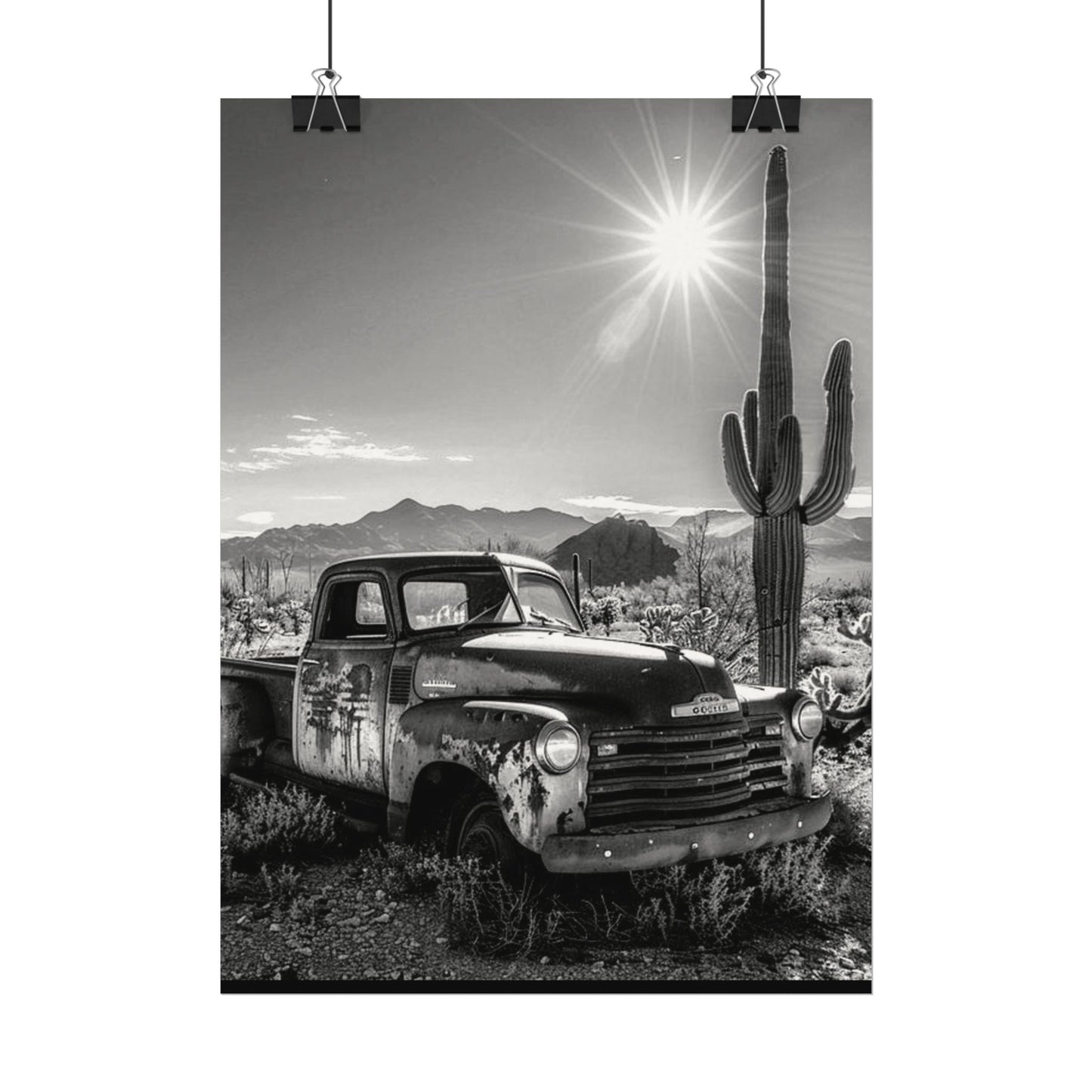 Deserted Wasteland – Western Textured Watercolor Matte Posters