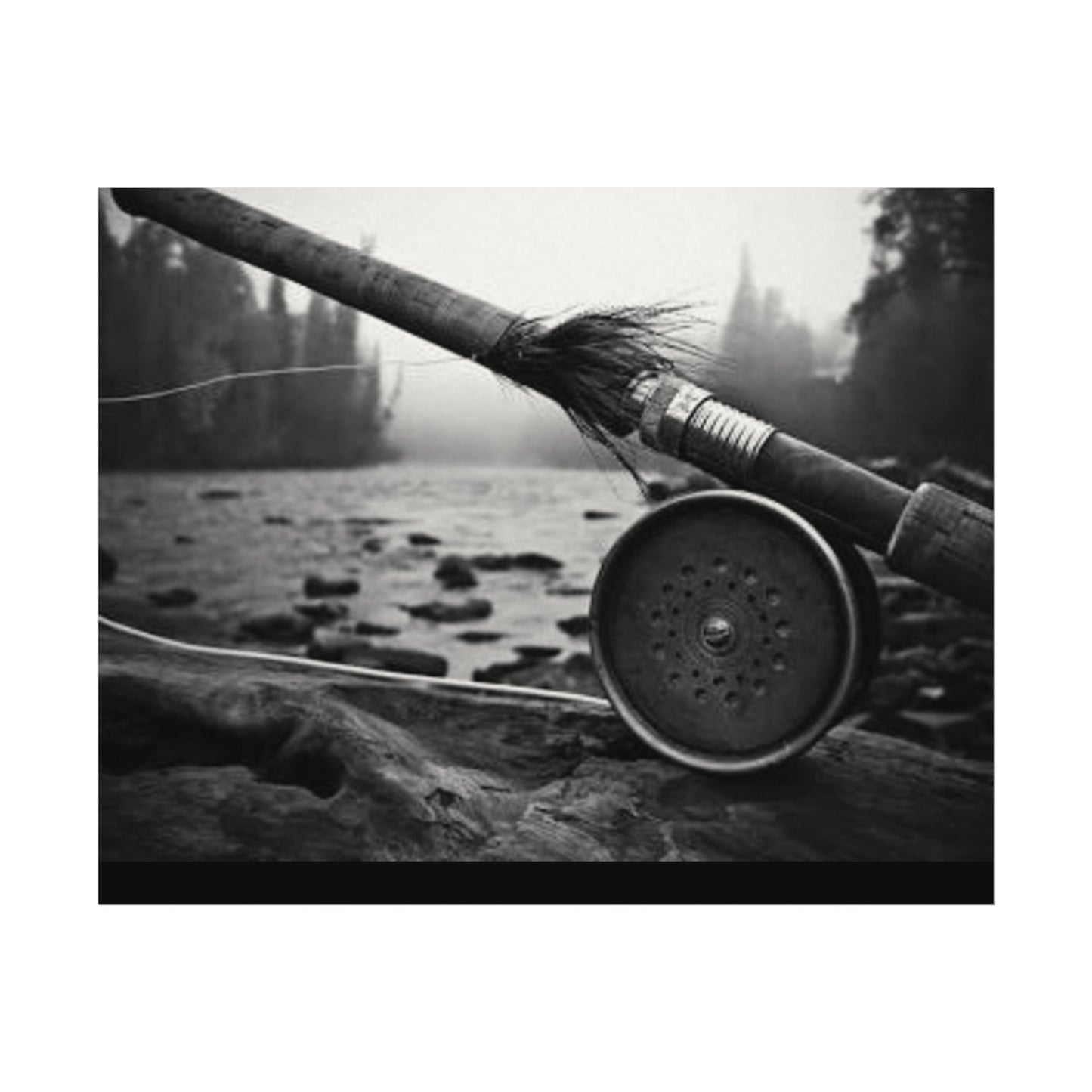 A River Runs Through It– Western Textured Watercolor Matte Posters