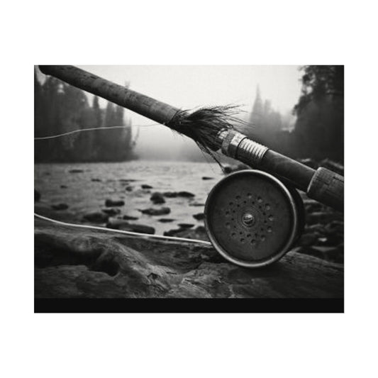 A River Runs Through It– Western Textured Watercolor Matte Posters