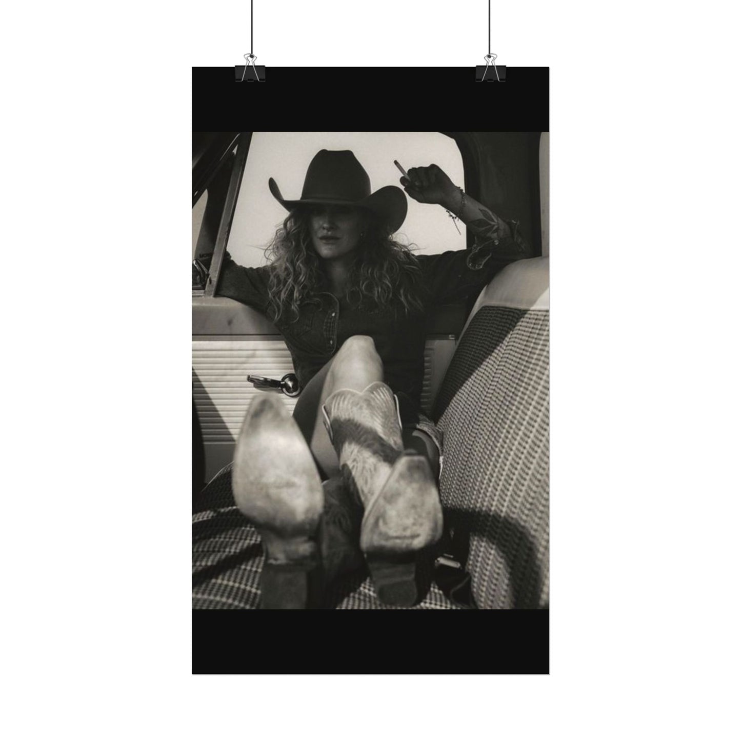 Whiskey Kissed Trouble – Western Textured Watercolor Matte Posters