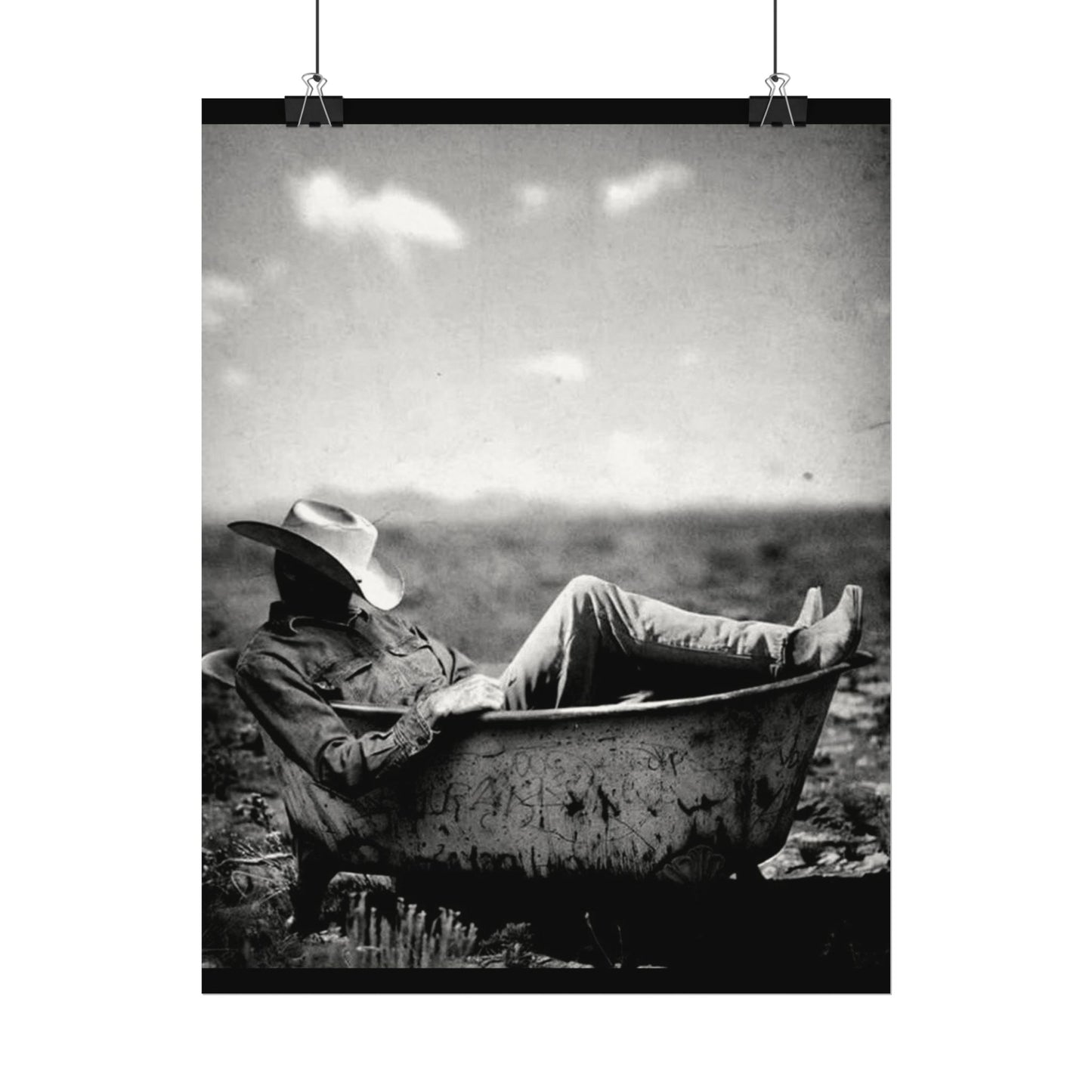 Washed & Weathered – Western Textured Watercolor Matte Posters