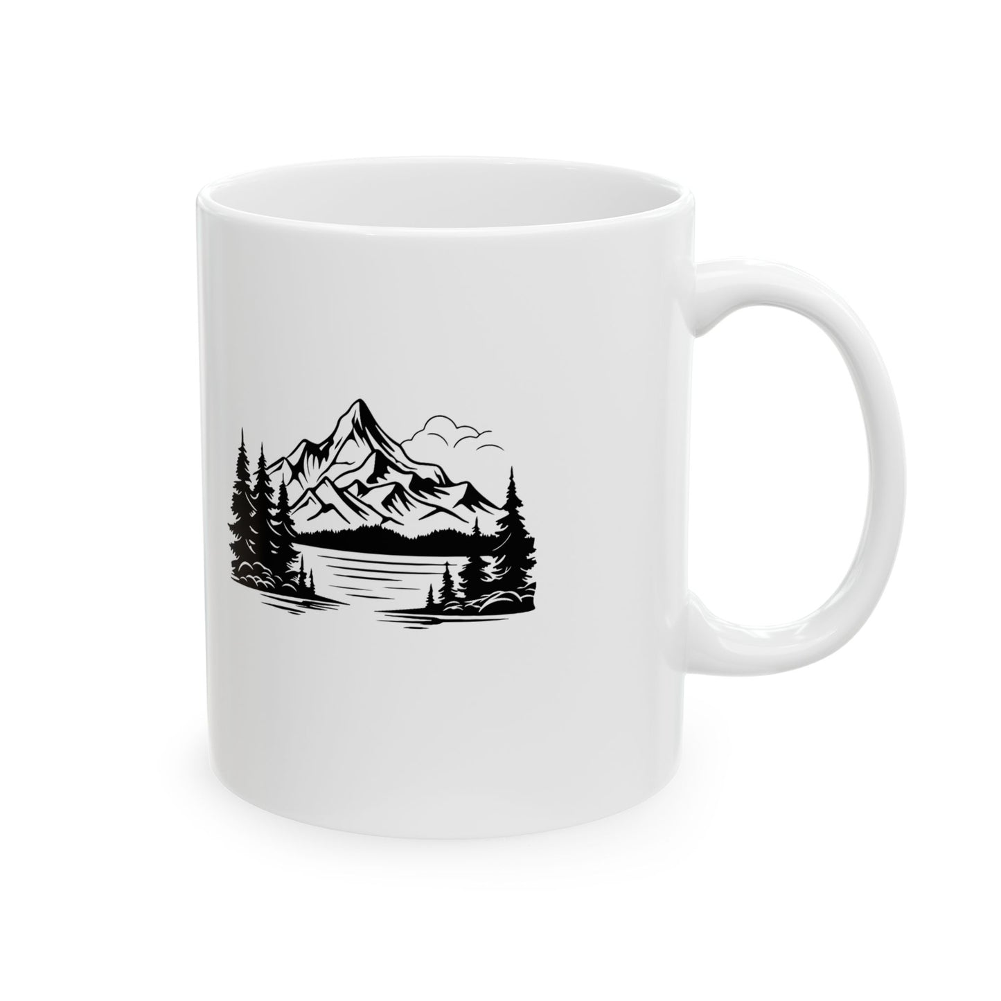 Mountain Adventure Ceramic Mug | Nature Lover Gifts, Hiking Coffee Cup, Cozy Home Decor, Gift for Her, Campfire Essential