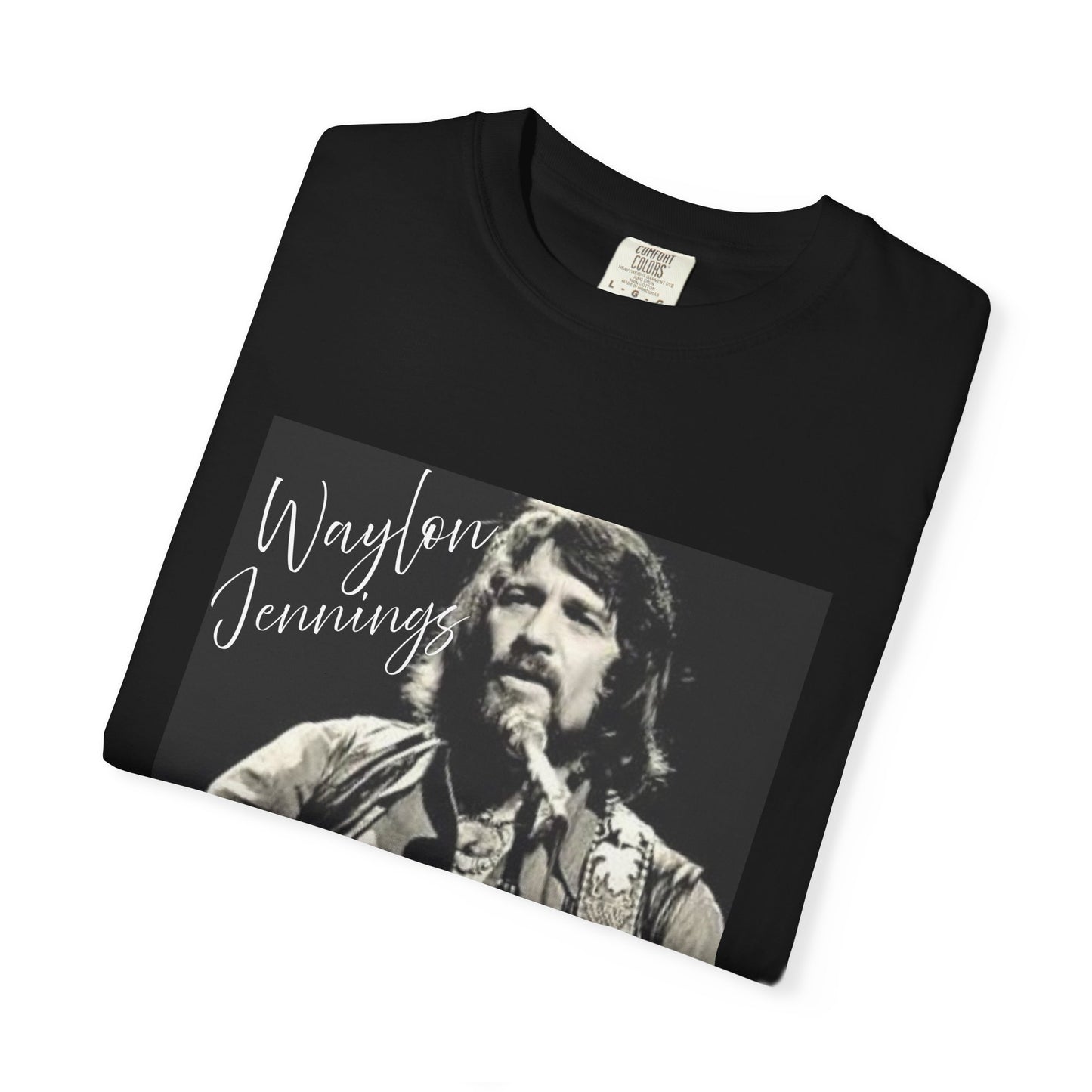 Waylon Jennings Unisex Garment-Dyed T-Shirt, Vintage Music Tee, Country Music Lover Gift, Concert Apparel, Rock T-Shirt, Festival Wear