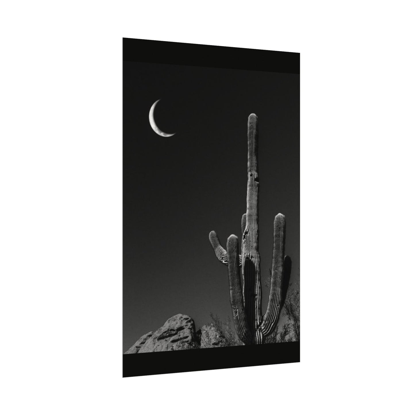 Desert Night Sky– Western Textured Watercolor Matte Posters