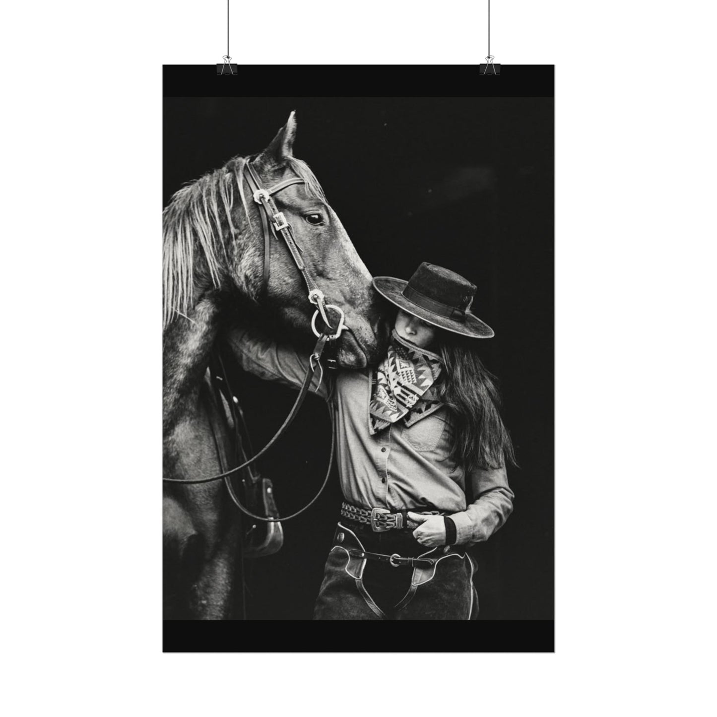 A Whisper Between Friends  – Western Textured Watercolor Matte Posters