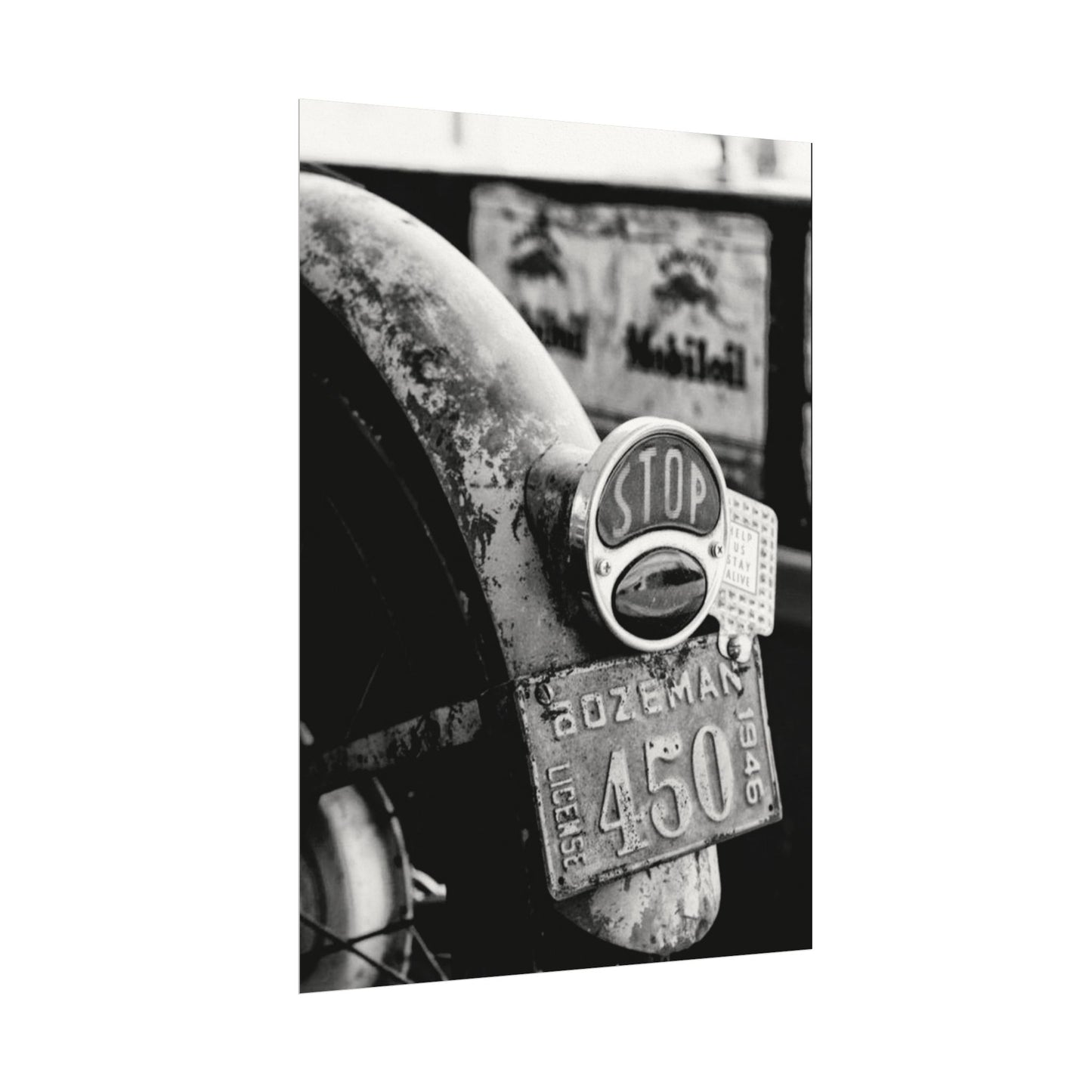 Motor Head Metal – Western Textured Watercolor Matte Posters