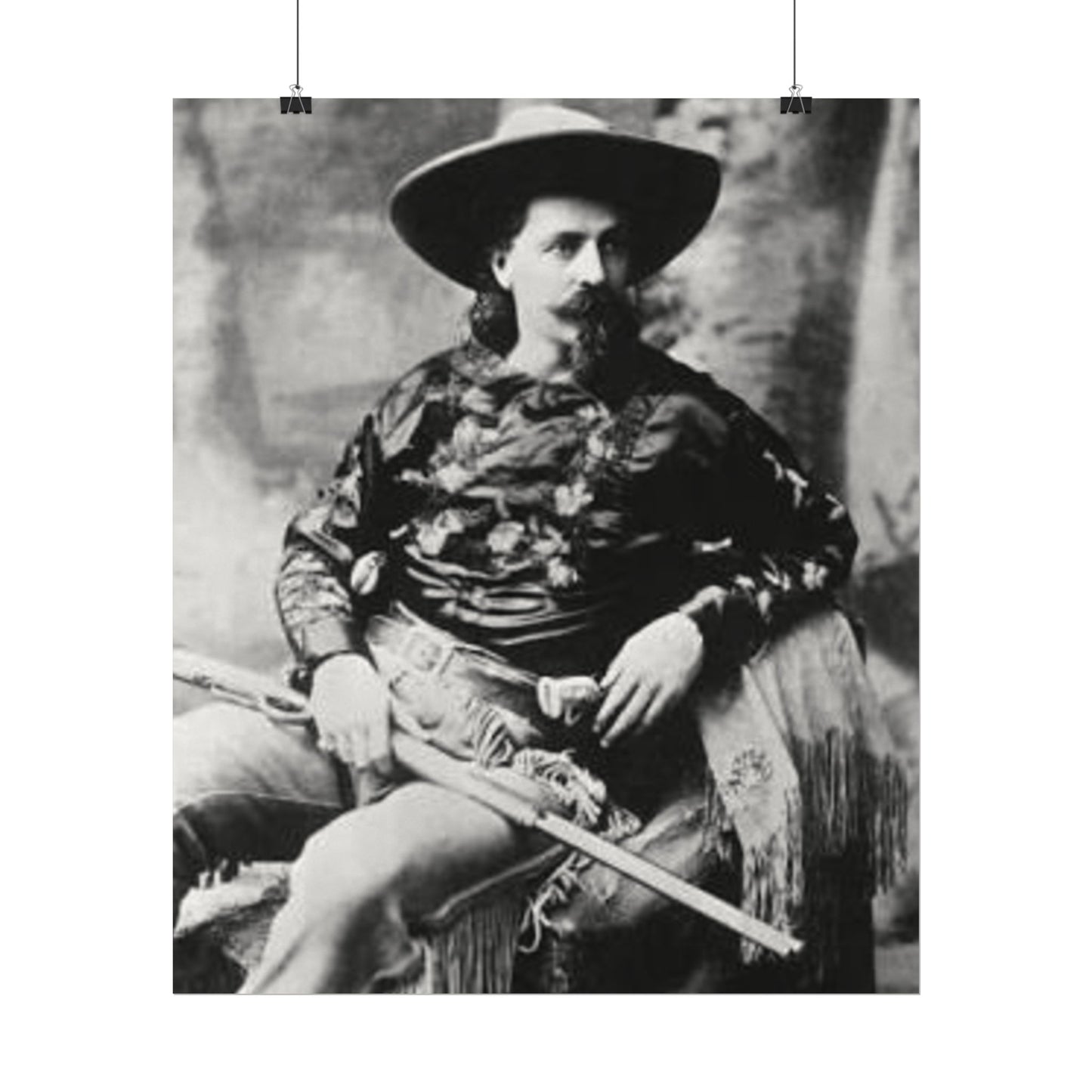 Wild Bill – Western Textured Watercolor Matte Posters