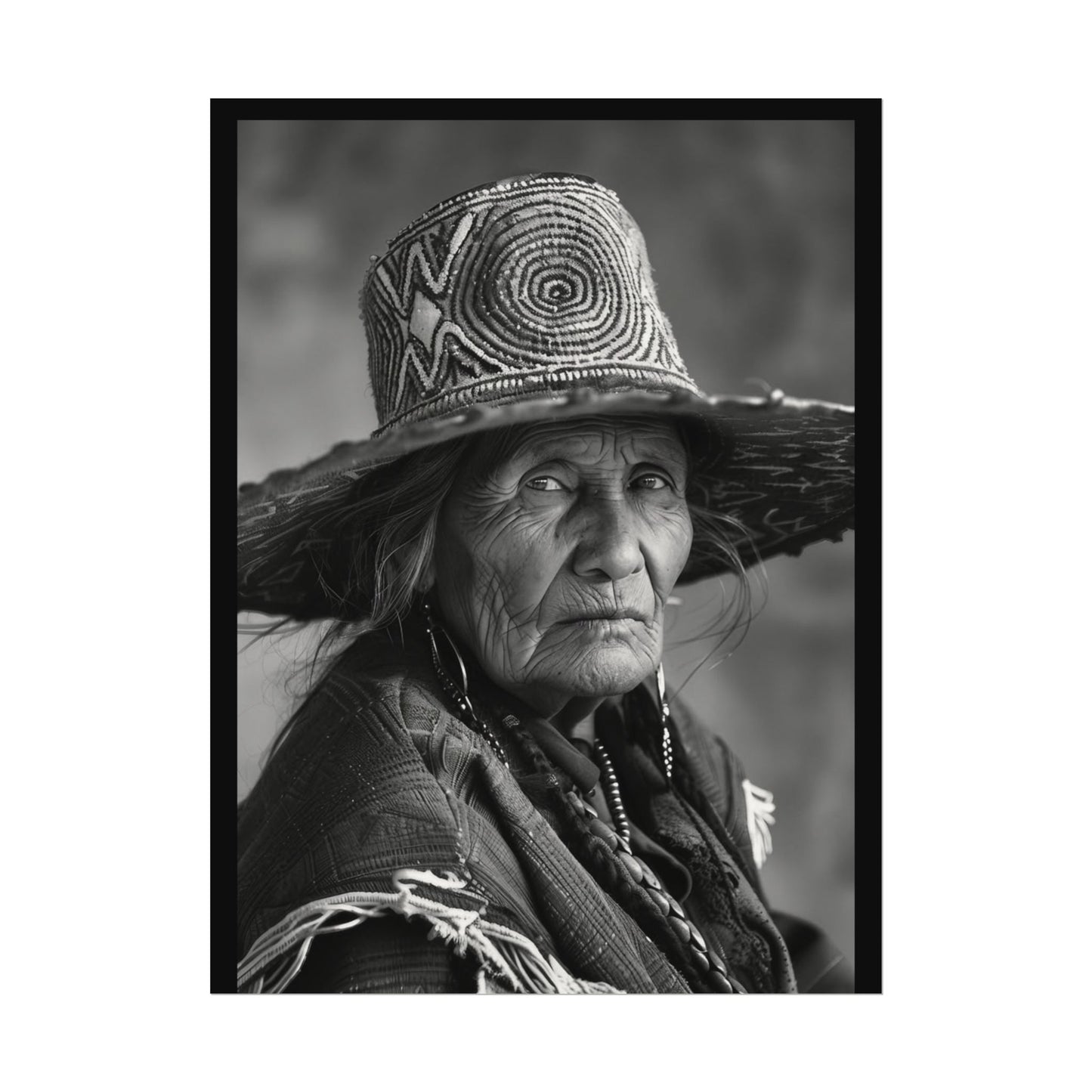 Eyes Of The Ancestors – Western Textured Watercolor Matte Posters