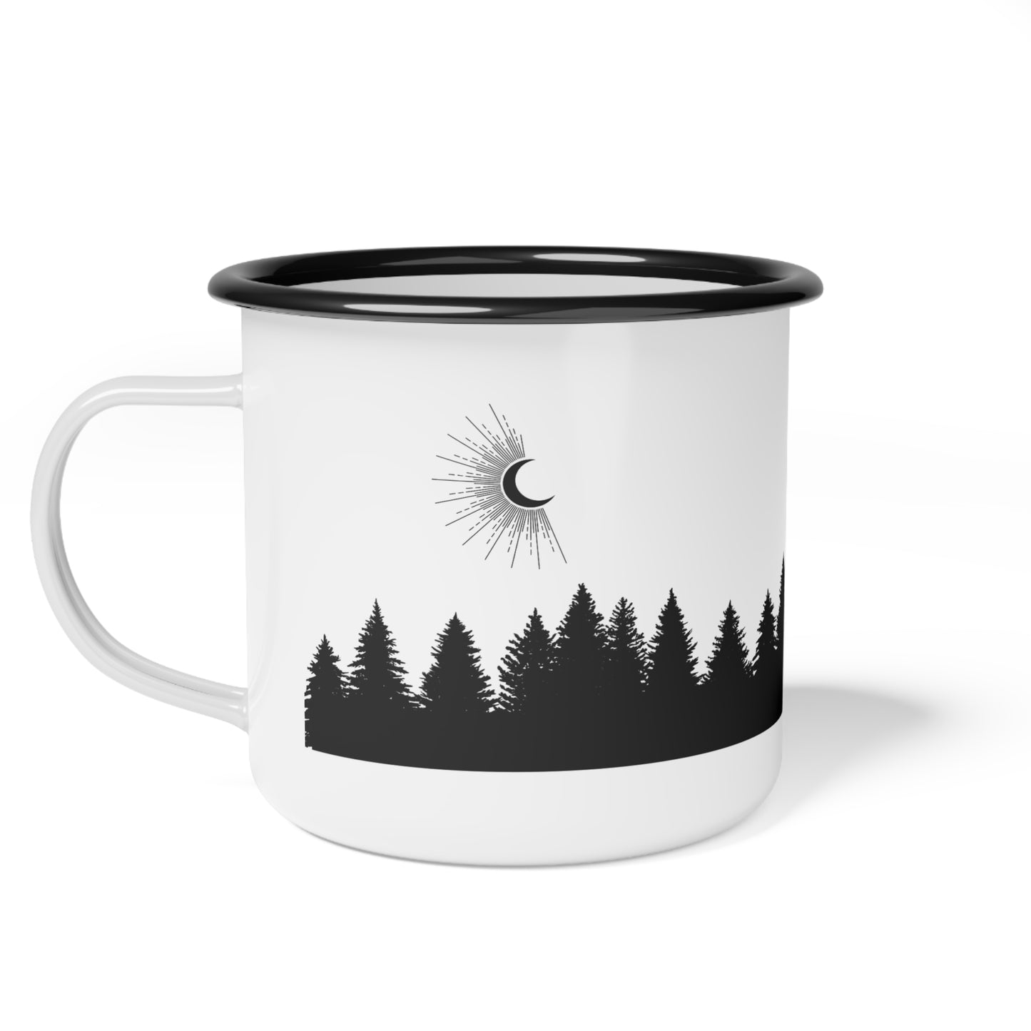 Adventure Enamel Camp Cup - Rustic Camping Mug for Nature Lovers, Outdoor Activities, Hiking, Picnic, Gift for Campers, Travel