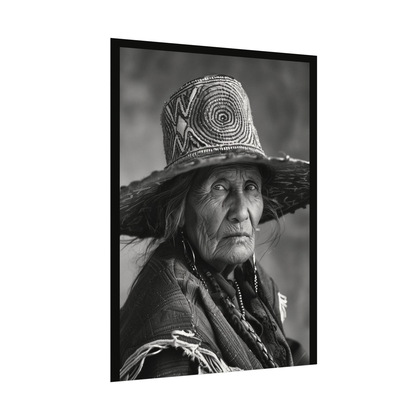 Eyes Of The Ancestors – Western Textured Watercolor Matte Posters