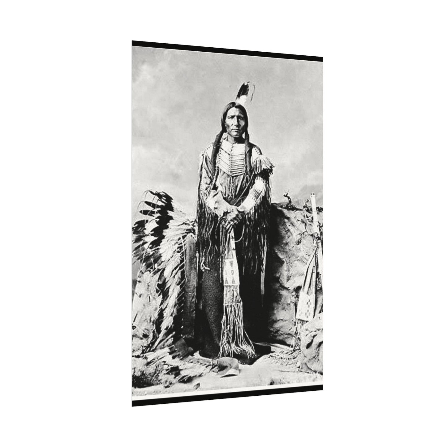 Enduring Spirit– Western Textured Watercolor Matte Posters