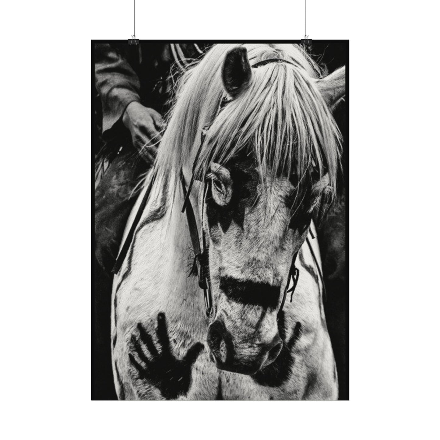 Storm Walker– Western Textured Watercolor Matte Posters