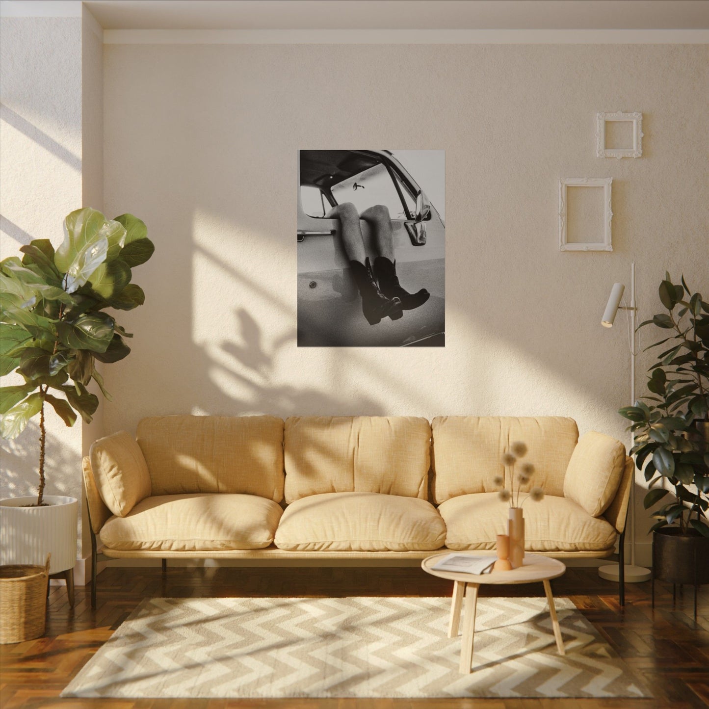 Kick'n Off The Dust— Saddle Up Western Textured Watercolor Matte Posters