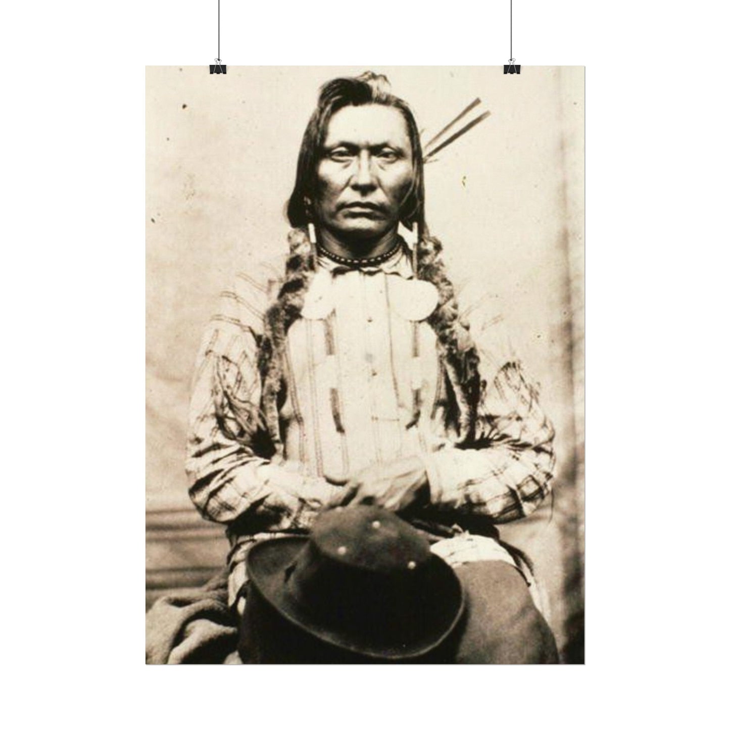 Shadow Warrior – Western Textured Watercolor Matte Posters