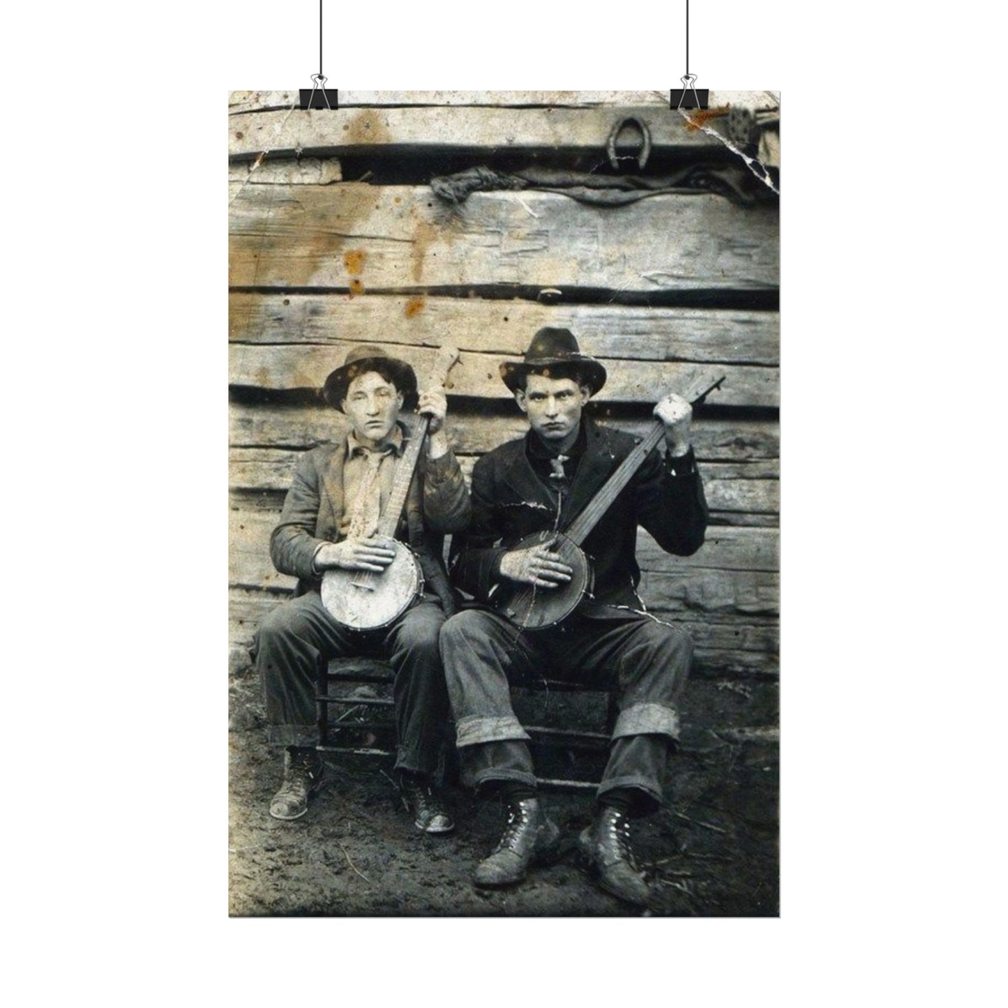 Mountain Music – Western Textured Watercolor Matte Posters