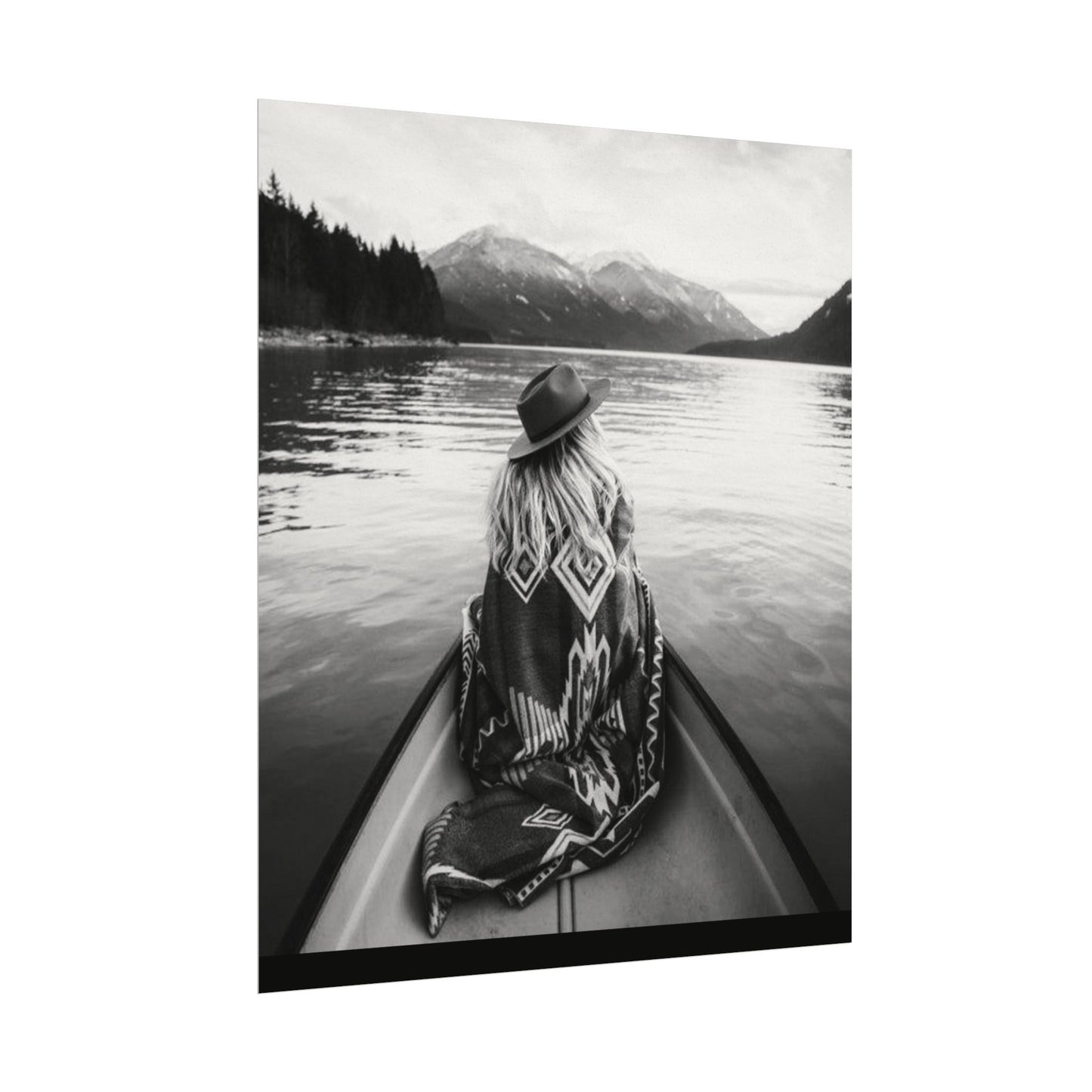 He Leads Me Beside Still Waters – Western Textured Watercolor Matte Posters