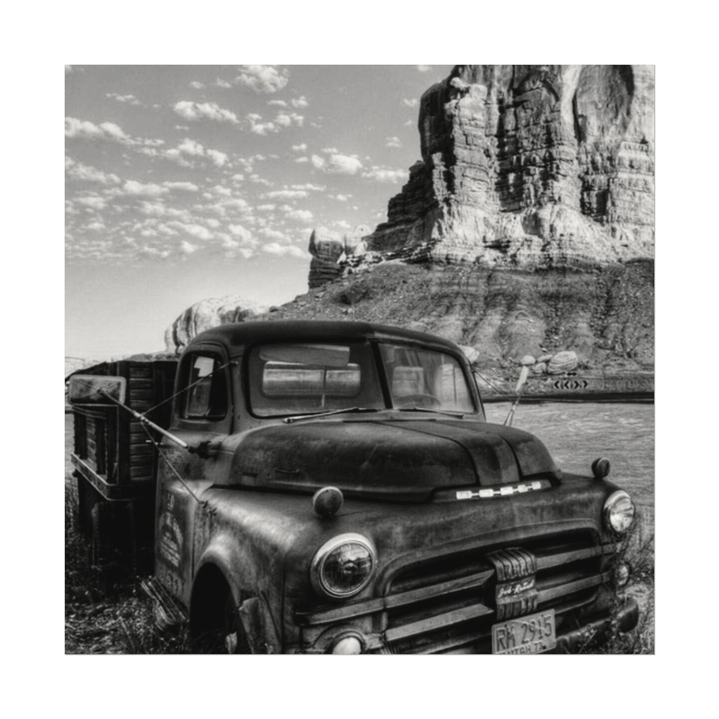 Rust & Wreckage – Western Textured Watercolor Matte Posters