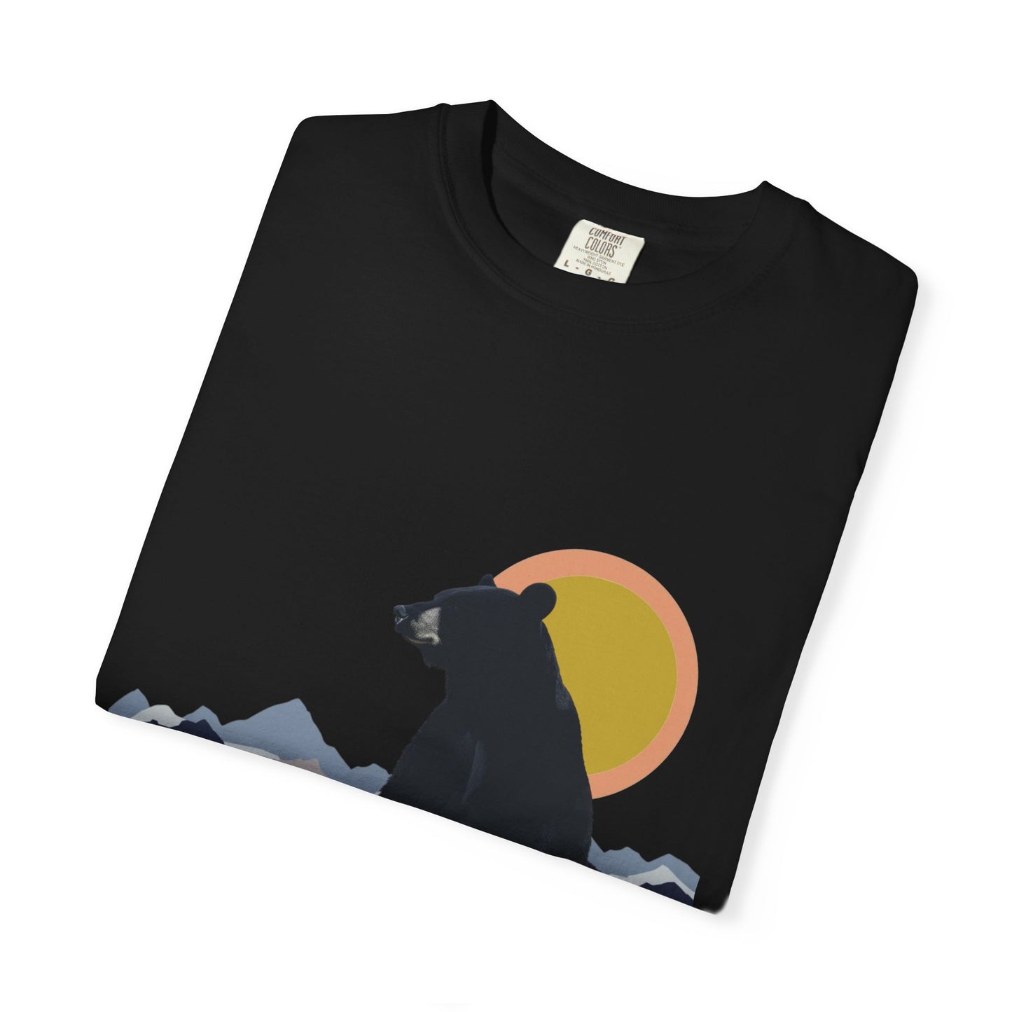 Bear Wildlife Adventure Tee Unisex Garment-Dyed T-shirt, Boho Nature Tee, Camping Shirt, Adventure Apparel, Gift for Wilderness Lovers